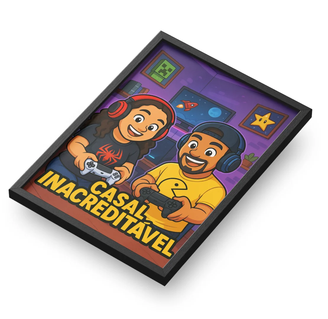 Quadro A3 personalizado de Casalinacreditavel