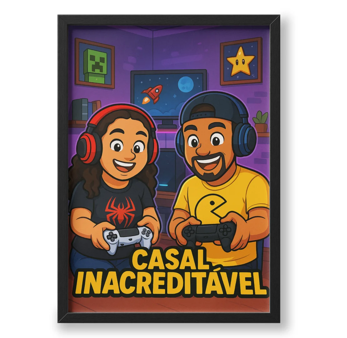 Quadro A3 personalizado de Casalinacreditavel