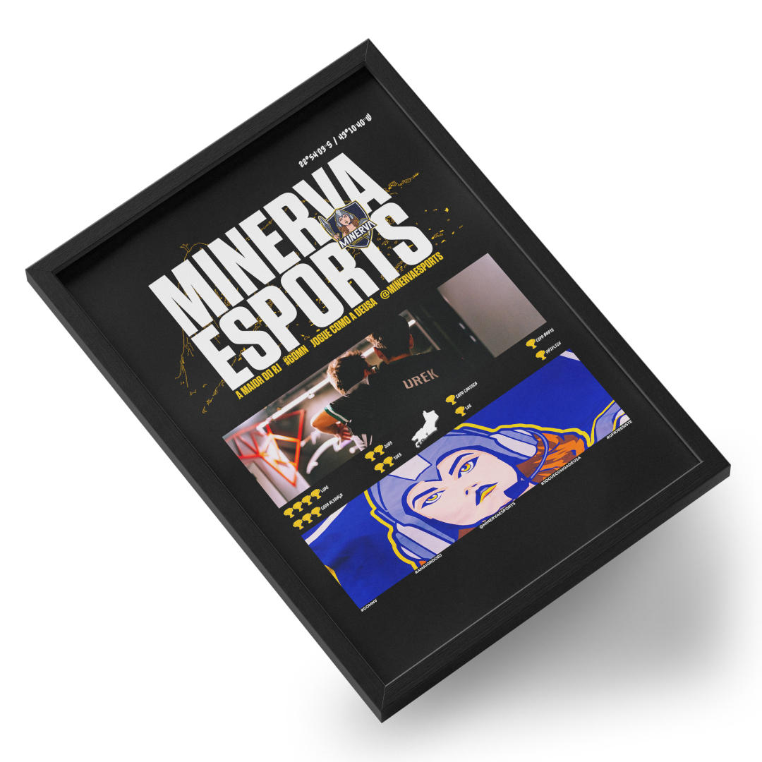 Quadro A3 personalizado de Minerva Esports