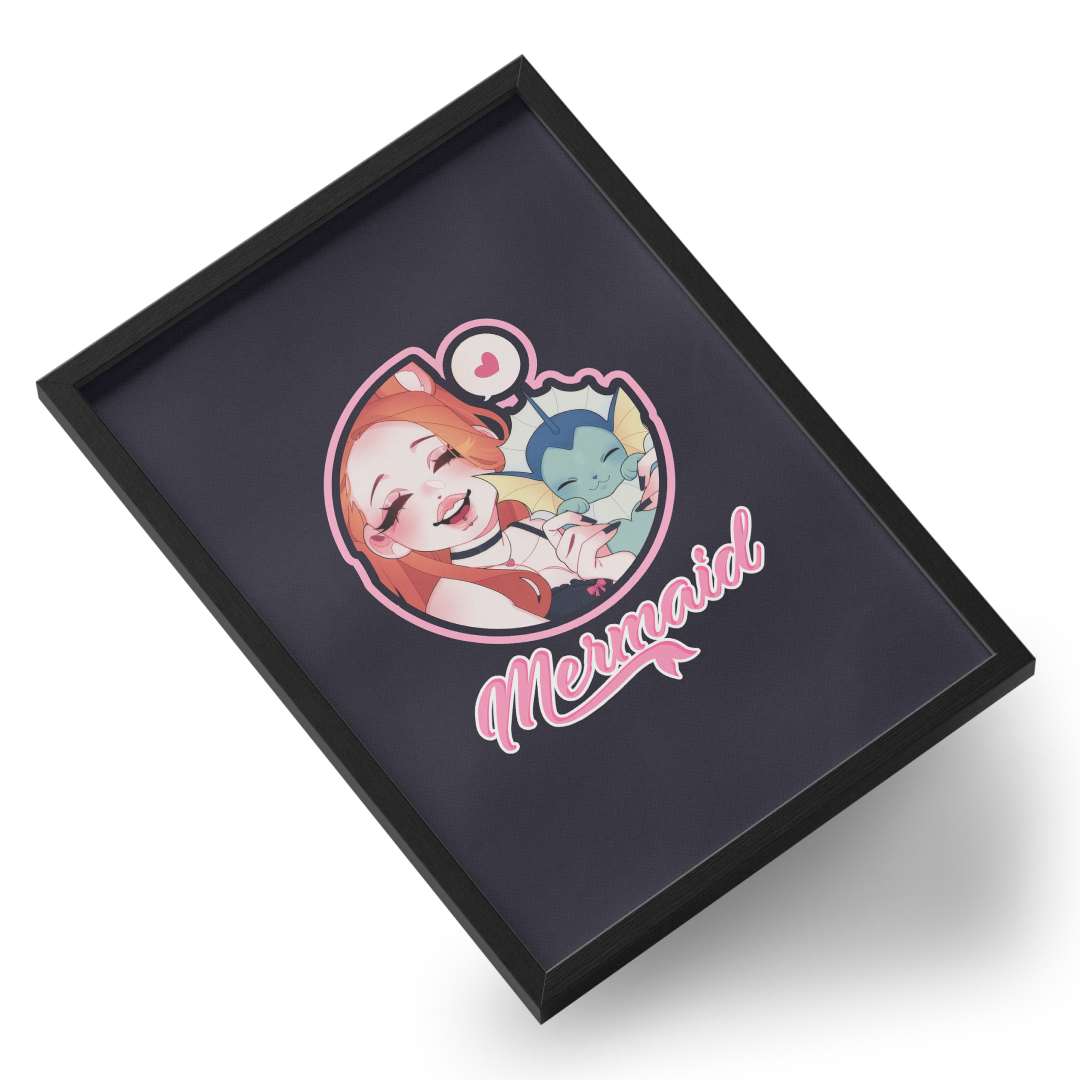 Quadro A3 personalizado de Mermaid
