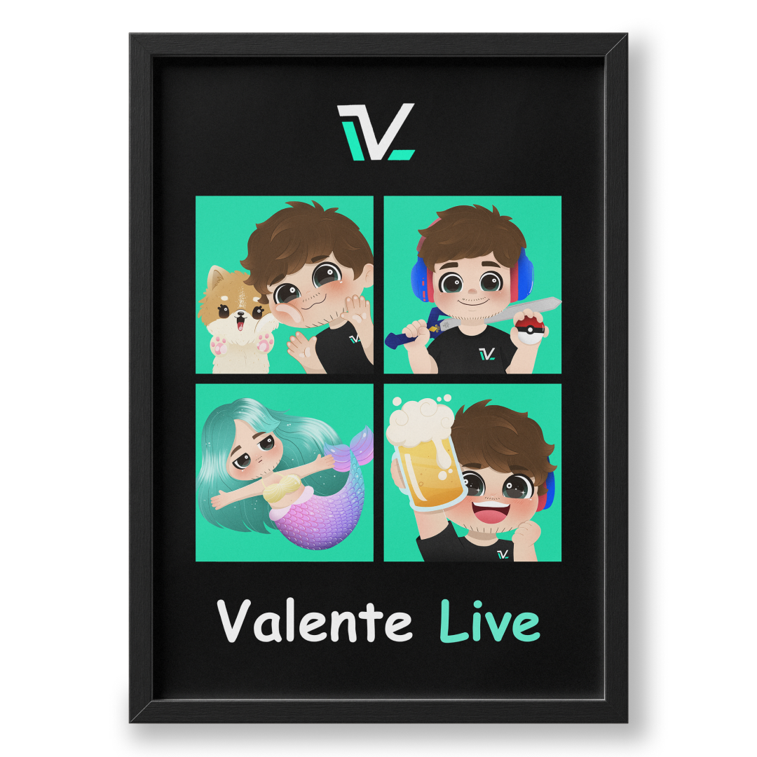 Quadro A3 personalizado de ValenteLive