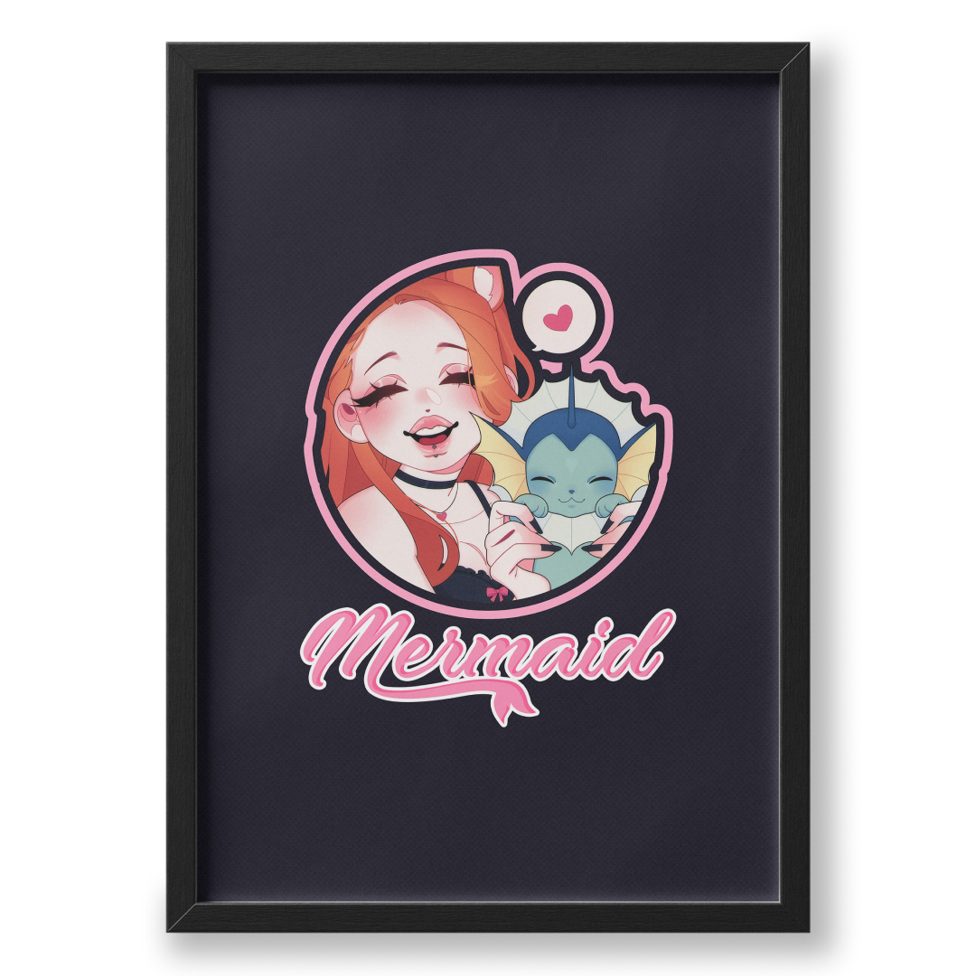 Quadro A3 personalizado de Mermaid