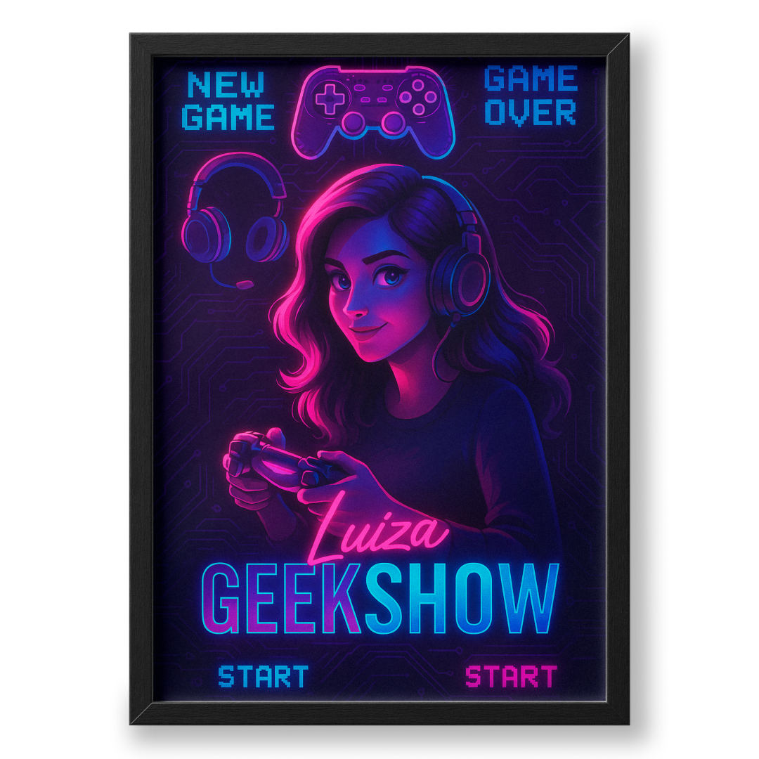 Quadro A3 personalizado de luizageekshow