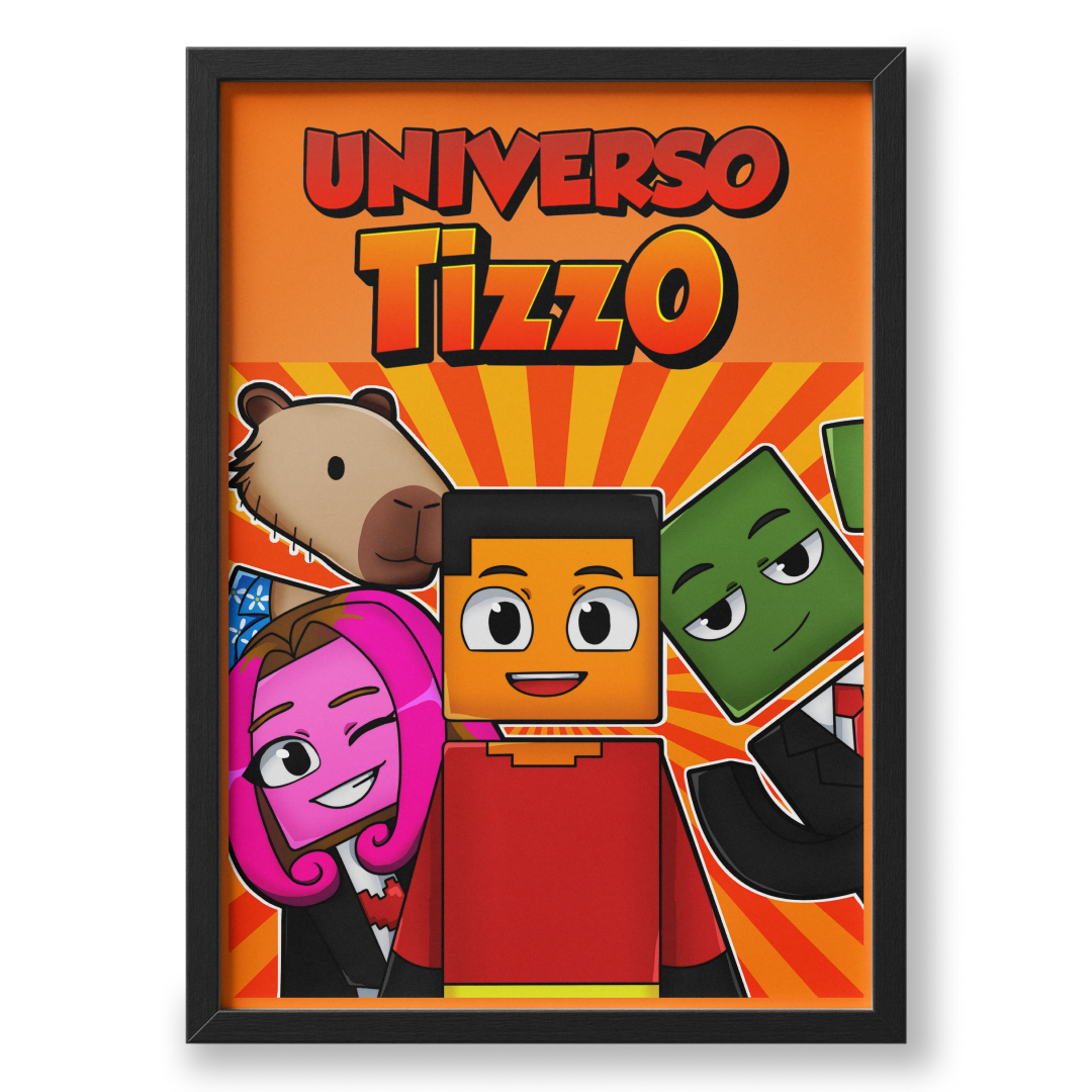 Quadro A3 personalizado de Universo Tizz0