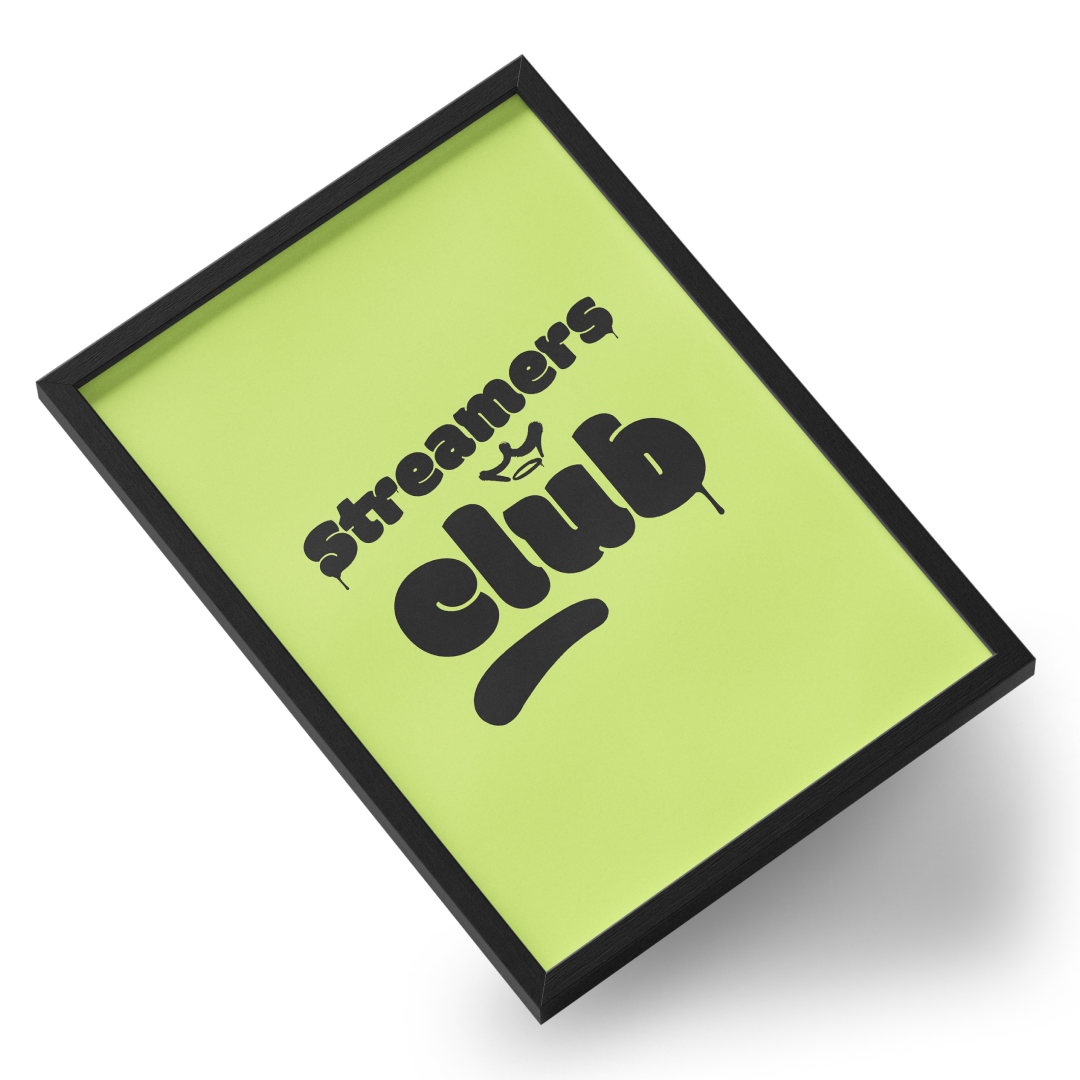 Quadro A3 personalizado de Streamers Club