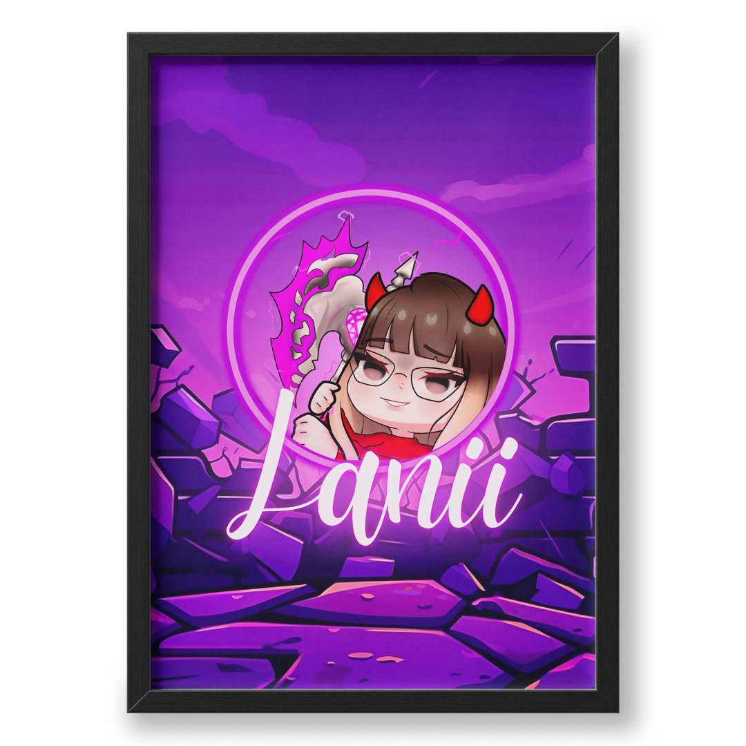 Quadro A3 personalizado de Lanii