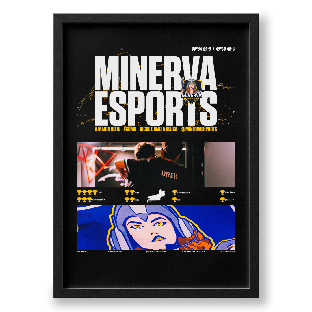 Quadro A3 personalizado de Minerva Esports