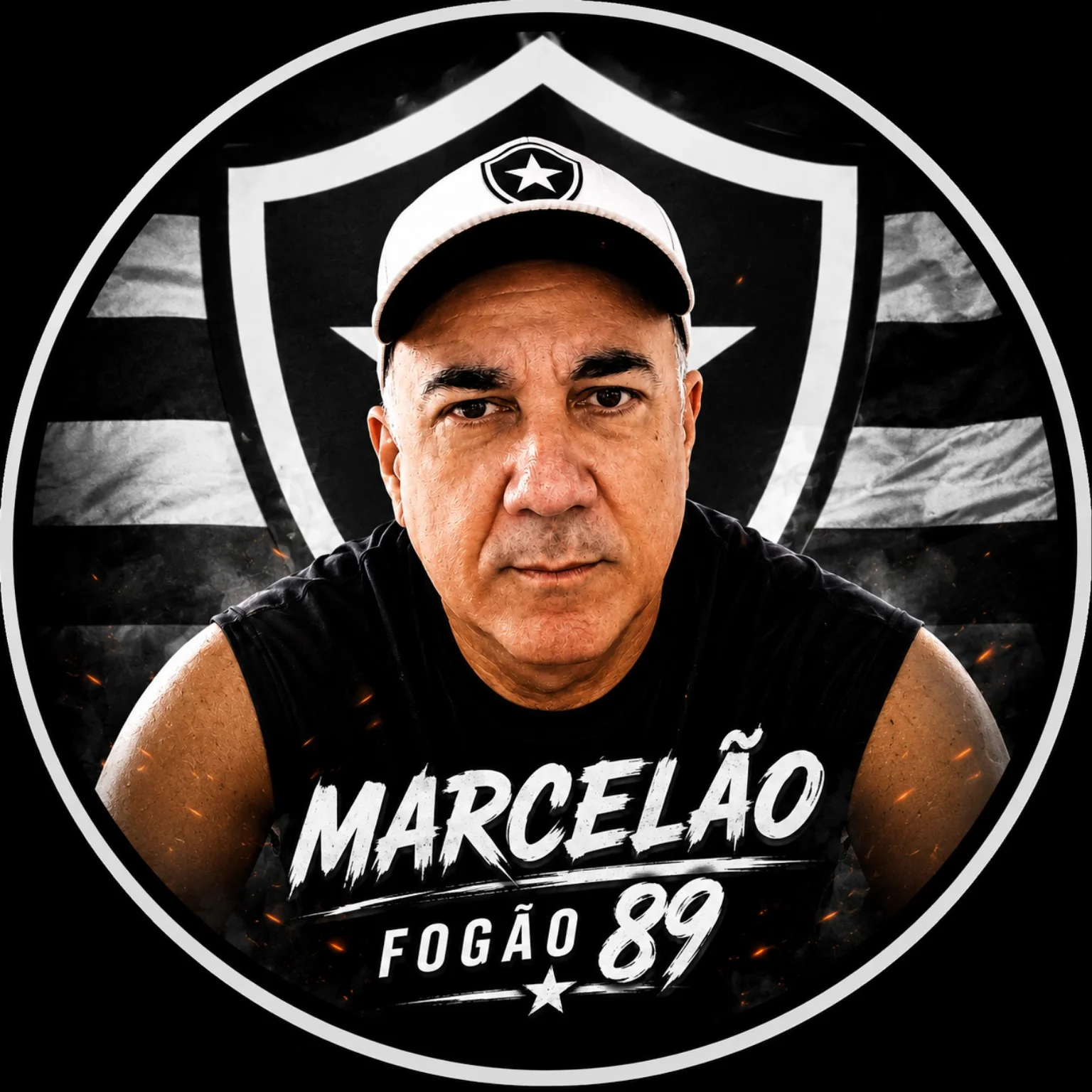 Camiseta Botafogo Estampa Torcida 100% Algodão de Marcelão Fogão 1989 — imagem 7 de 7