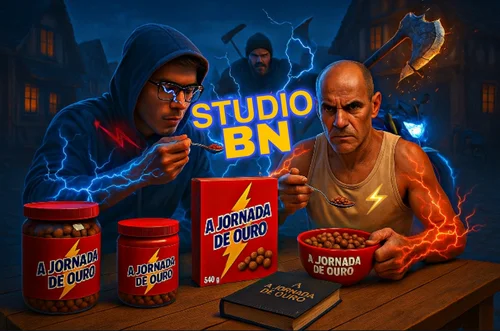 STUDIO BN COM PAI E FIÃO 