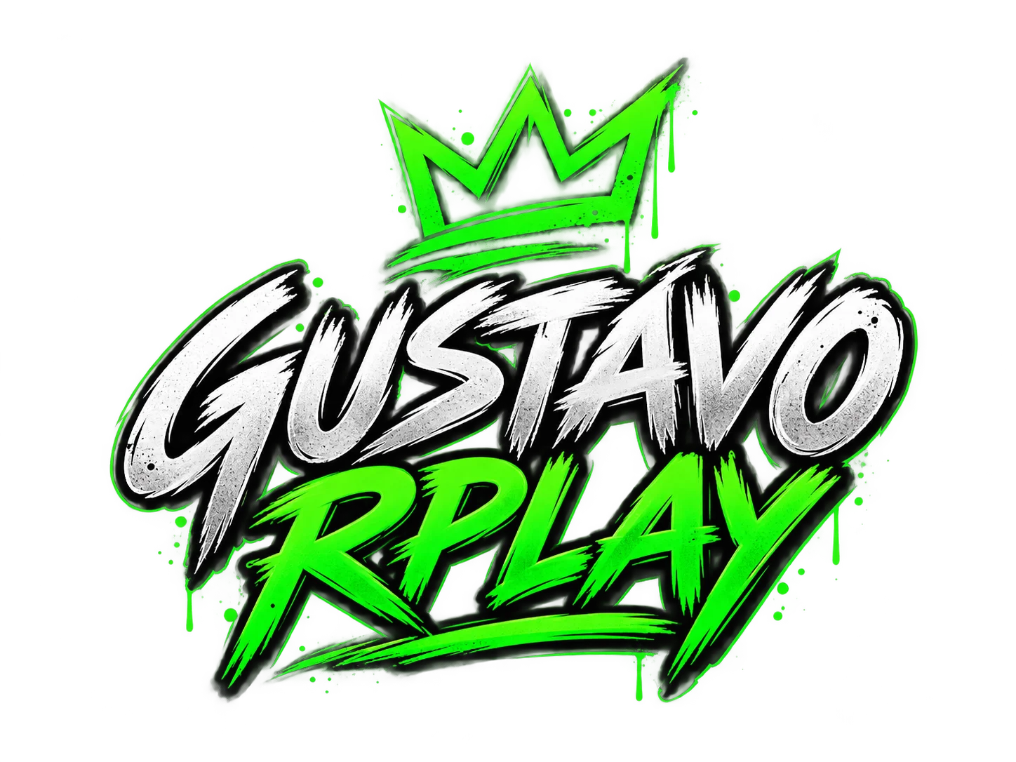 Camiseta Dry Fit Gustavo Play Estampa Neon Verde Grafite de Gustavo RPlay — imagem 4 de 4