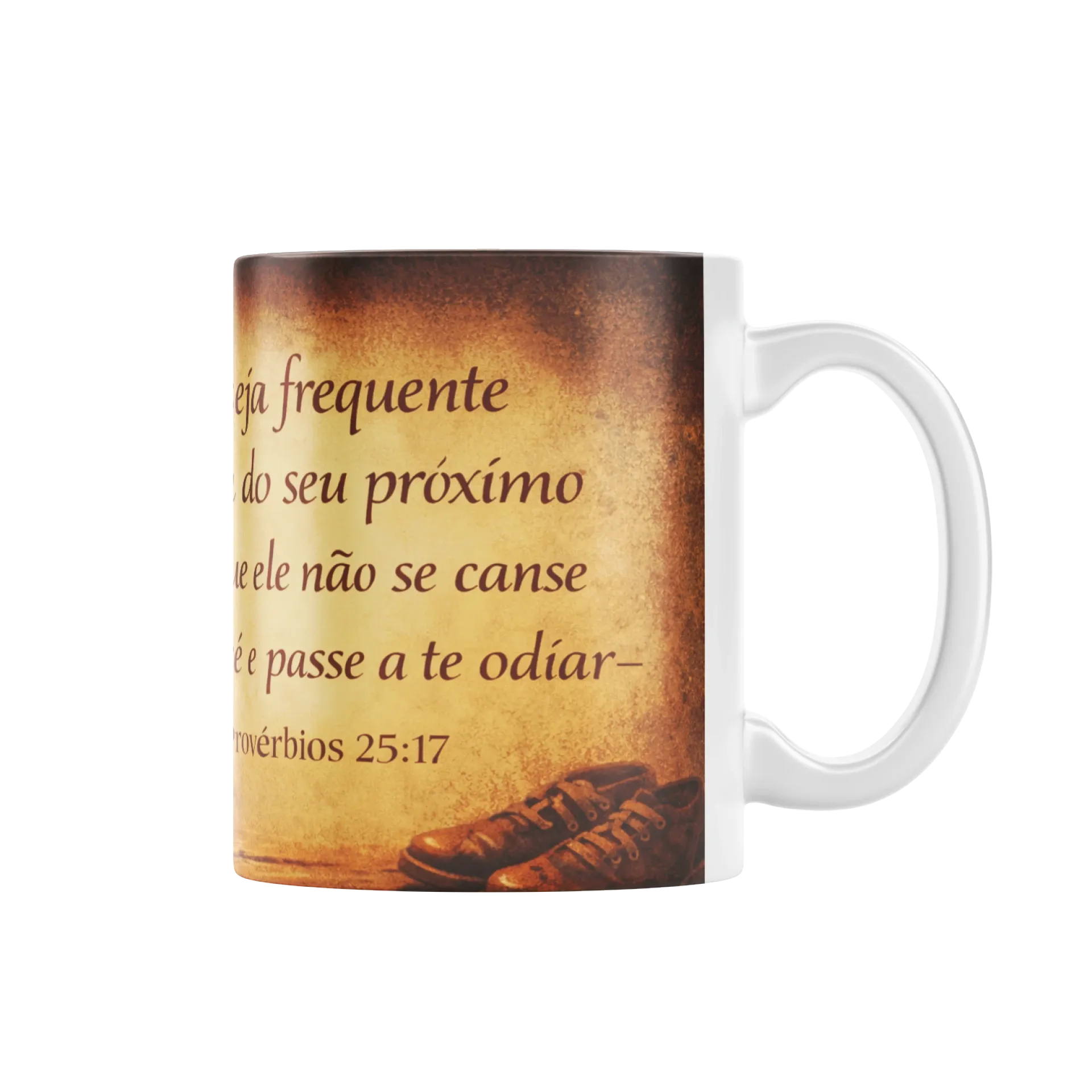 Caneca provérbios 25:17 - Imagem 1