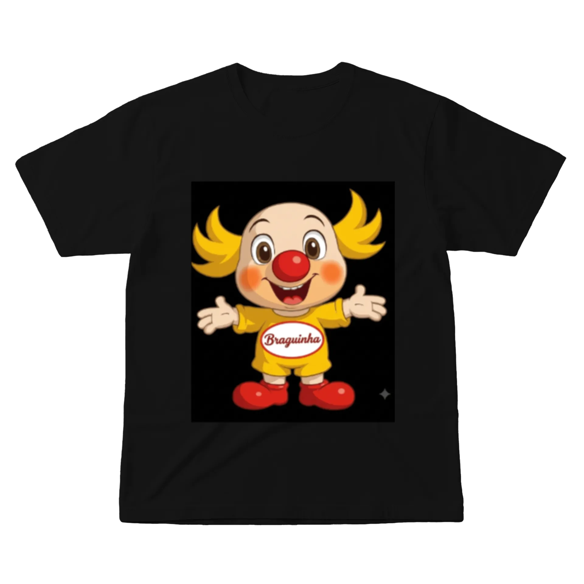 Camiseta Palhaço Braguinha 100% Algodão - Imagem 1