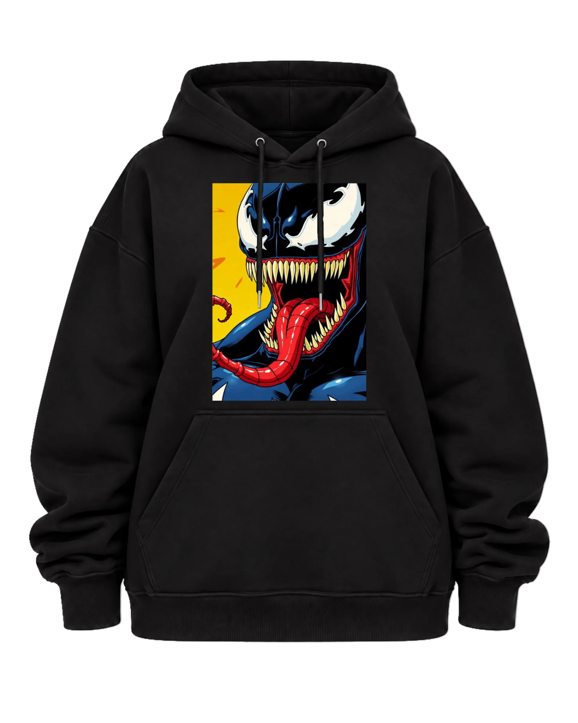Blusa Moletom Canguru Venom em Estilo de Quadrinhos Colorido - Imagem 5