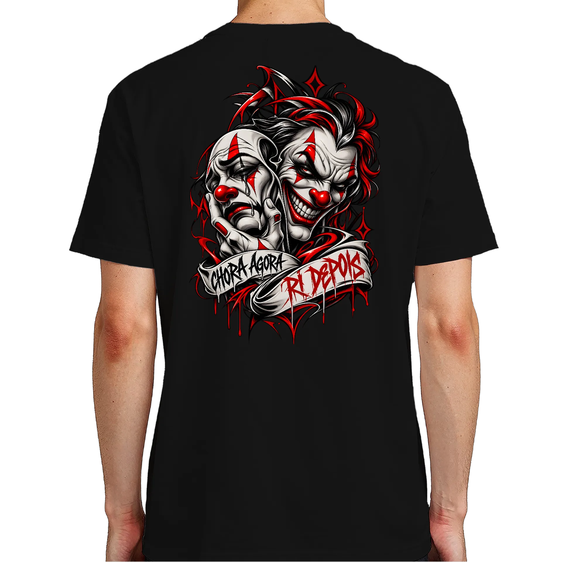 Camiseta N°1 (Chora agora,Ri depois) de WëX — imagem 6 de 6