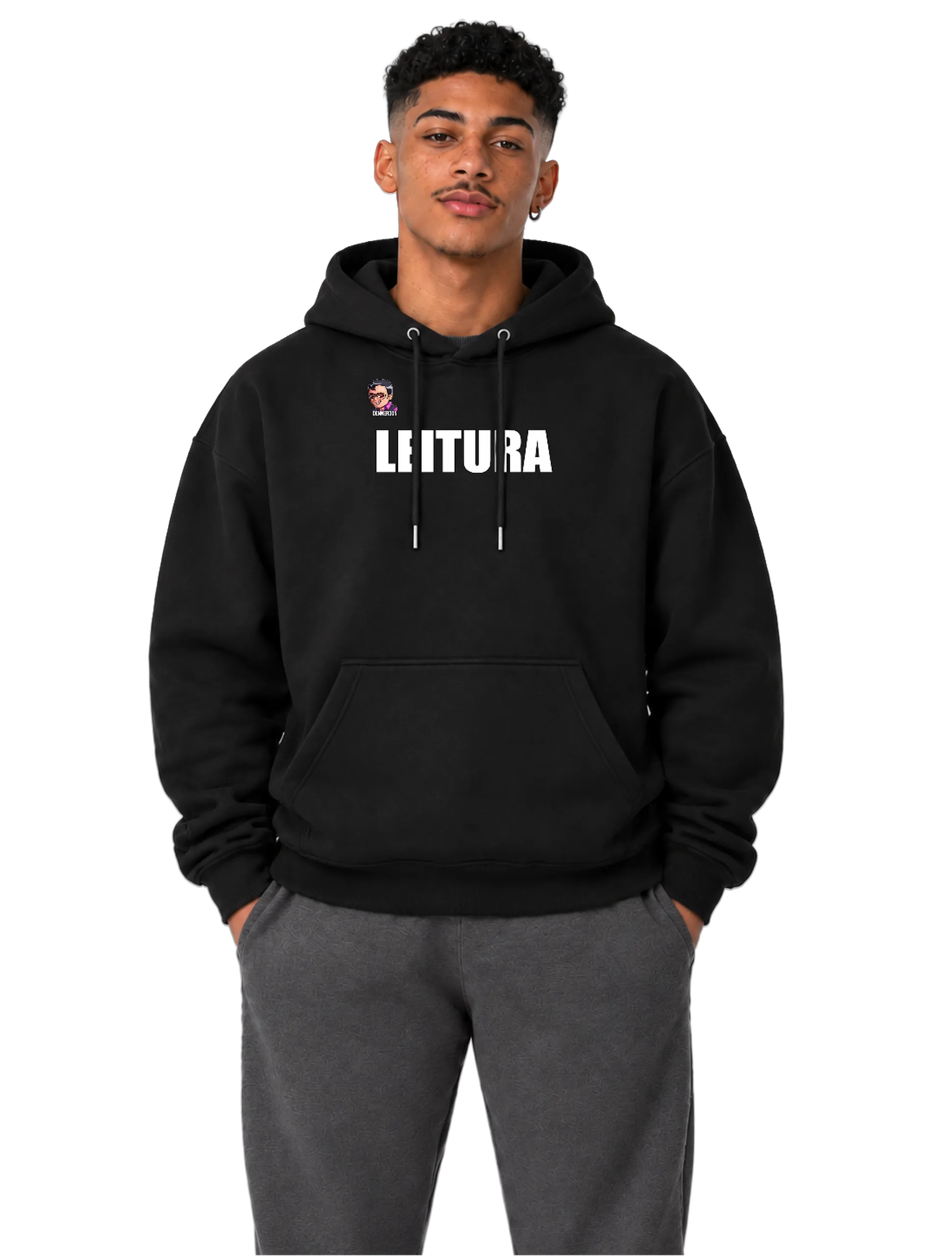 Blusa de moletom leitura - Imagem 3