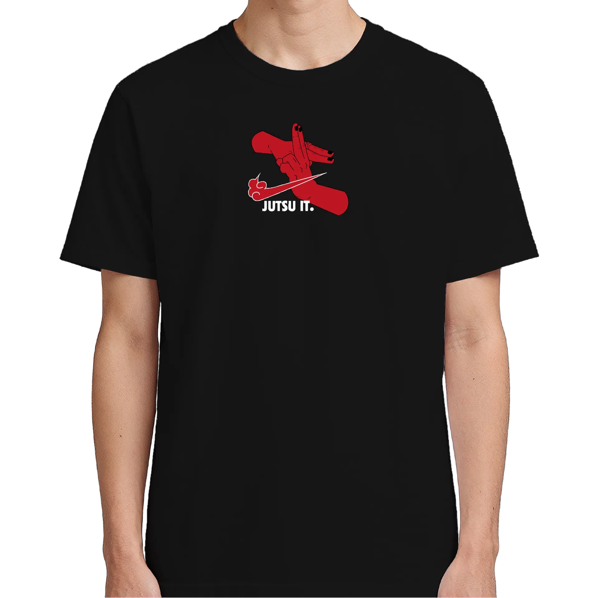 Camiseta Estampa Jutsu It 100% Algodão Preto - Imagem 5