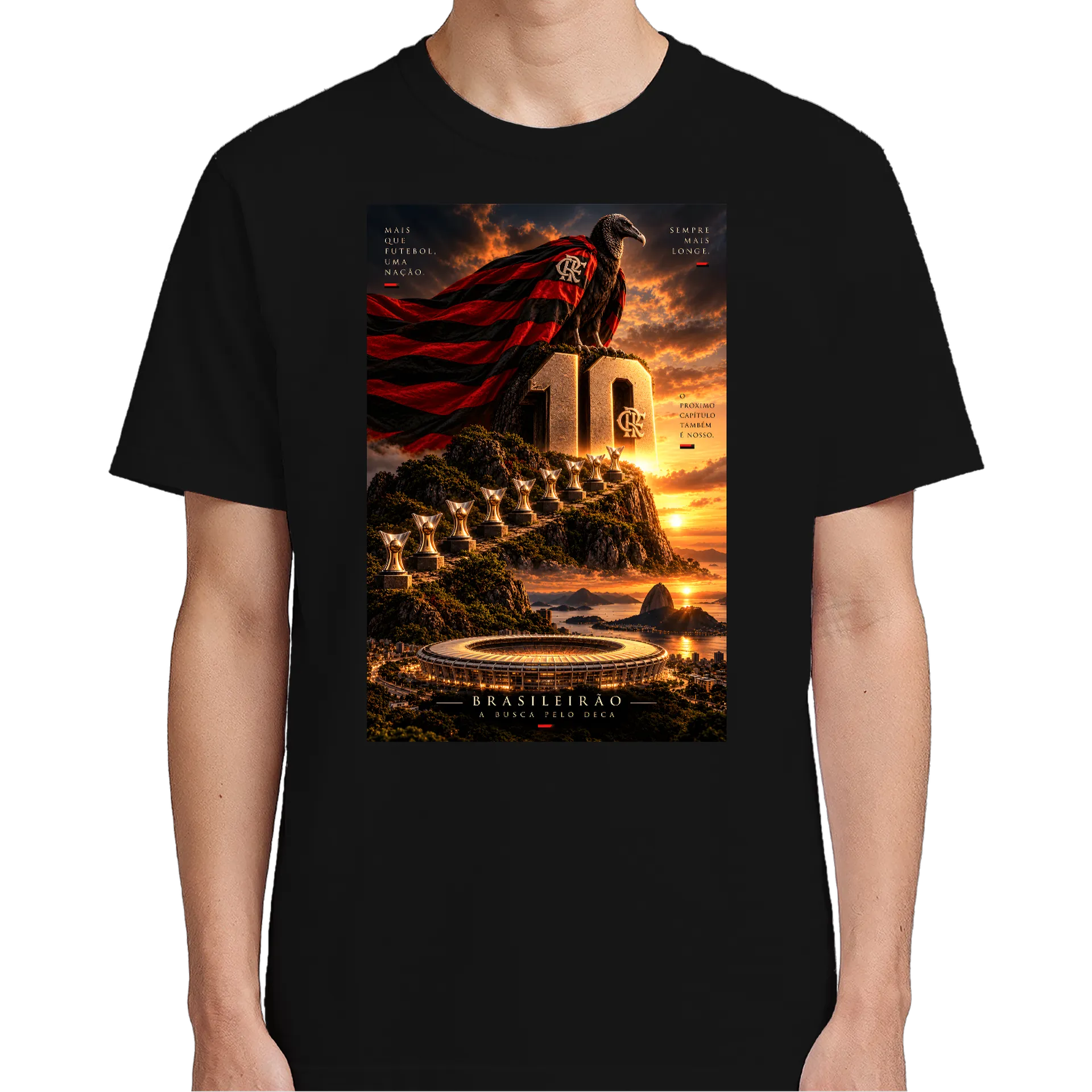 Camiseta Urubu EM BUSCA DO DECA 100% Algodão - Imagem 2