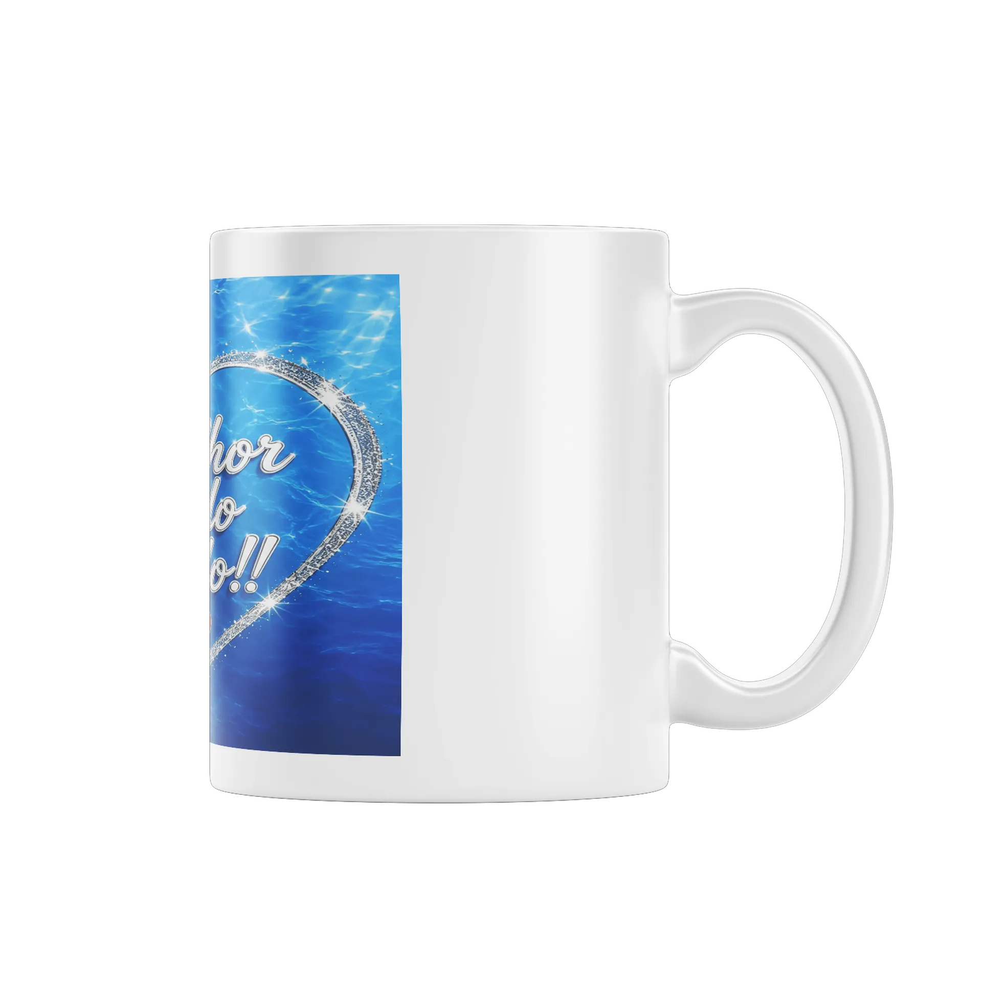 Caneca Porcelana Amor no Coração 325ml - Imagem 1