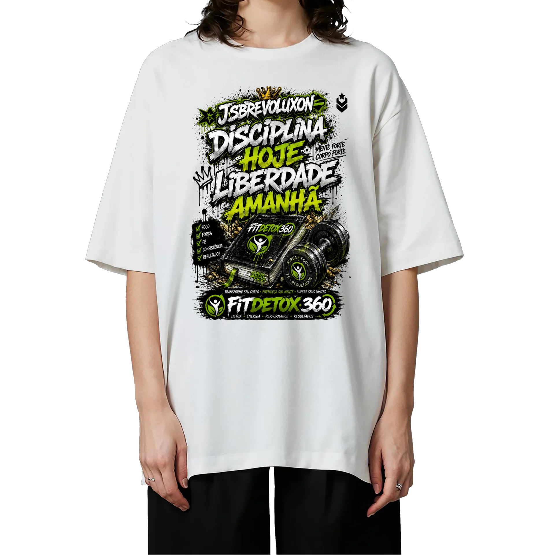 Camiseta Oversized FitDetox360 algodão Premium  - Imagem 3