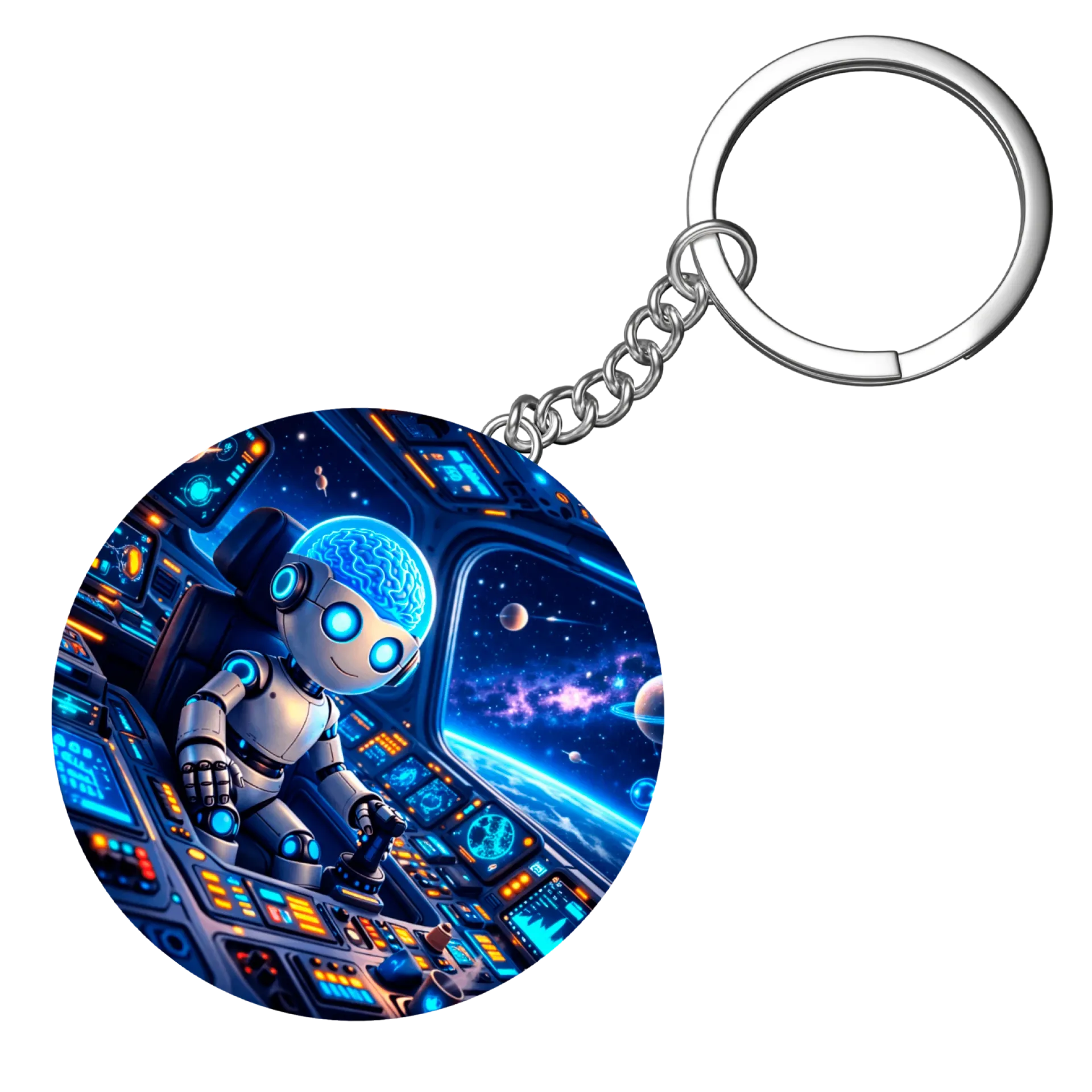 Chaveiro Robô na Nave - Imagem 4