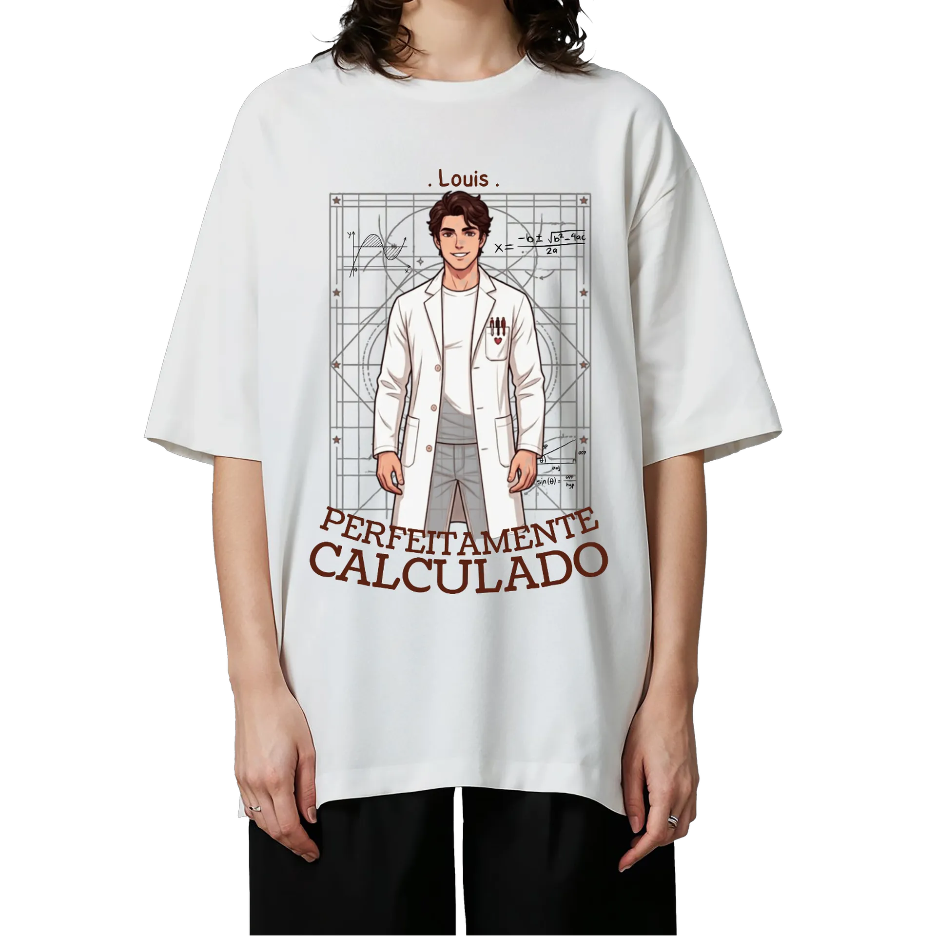 Camiseta Oversized Perfeitamente cauculado - Imagem 3