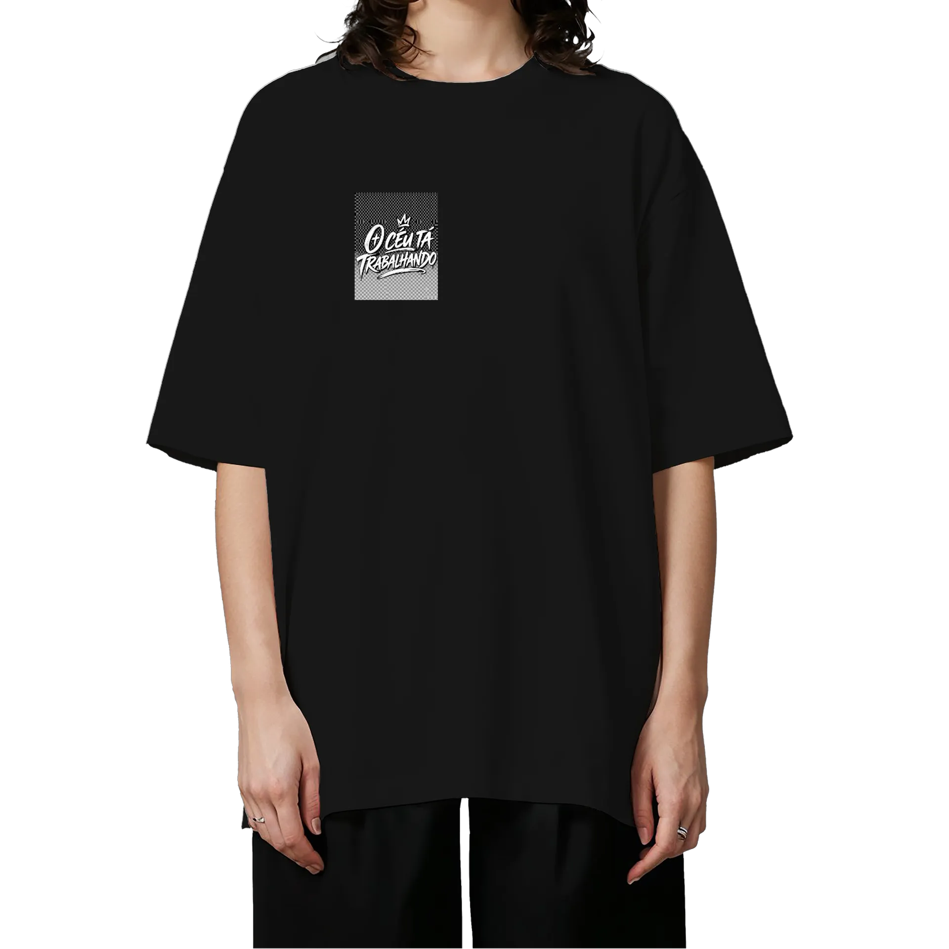 Camiseta Oversized - o céu tá trabalhando - Imagem 3