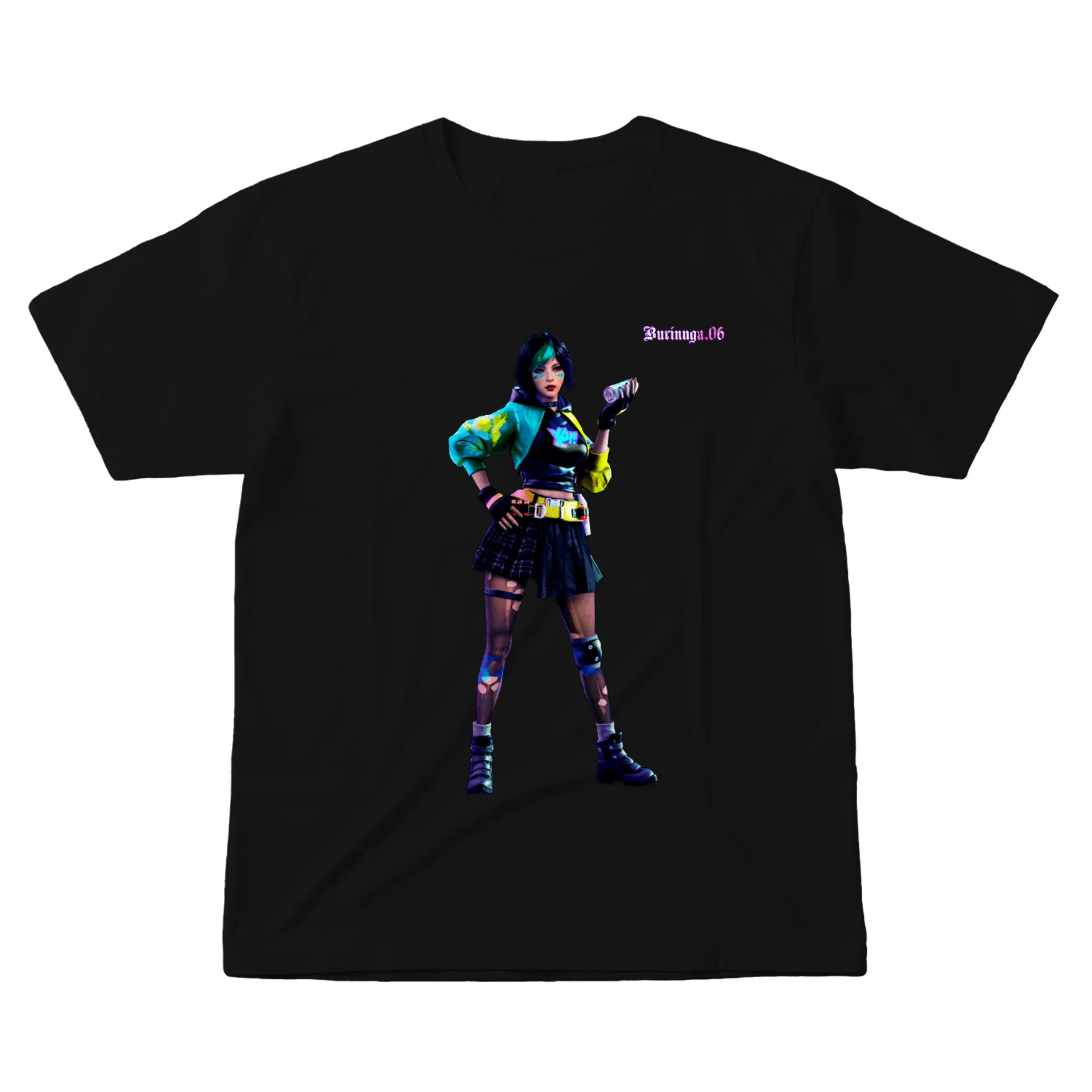 Camiseta personalizada FREE FIRE STEFFIE - Imagem 1