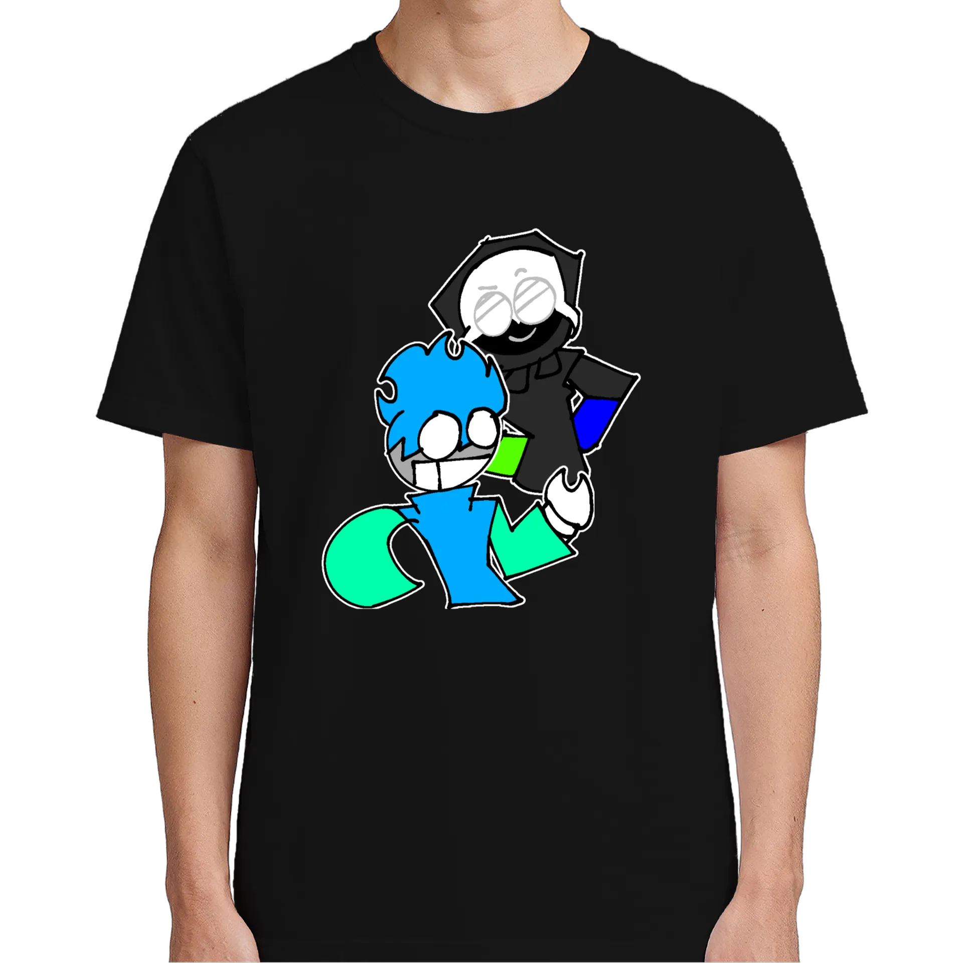 Camiseta Personagens DJ E ROBÔ 100% Algodão de XElectronz — imagem 4 de 6