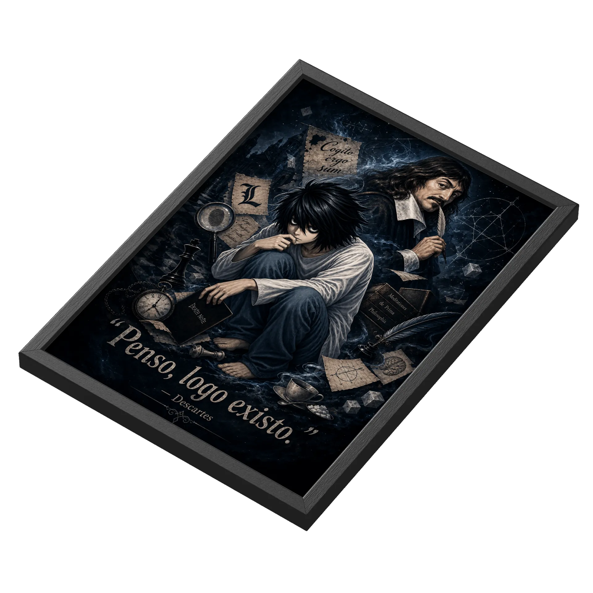 Quadro A3 L e Descartes (vidro) de Lpandoca — imagem 3 de 3