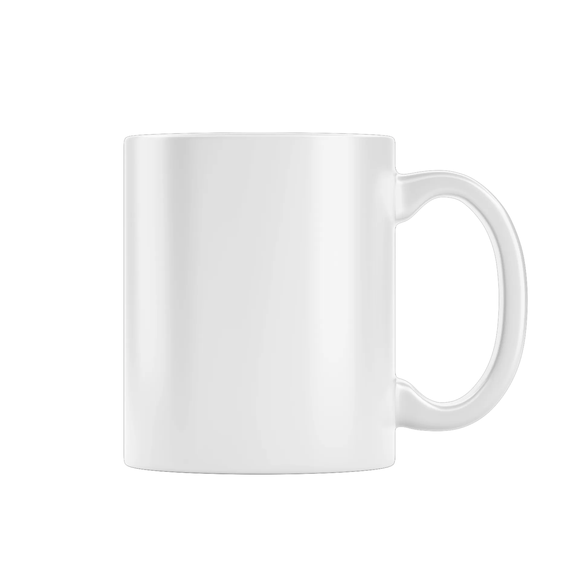 Caneca Porcelana Gato Listrado Azul 325ml - Imagem 1