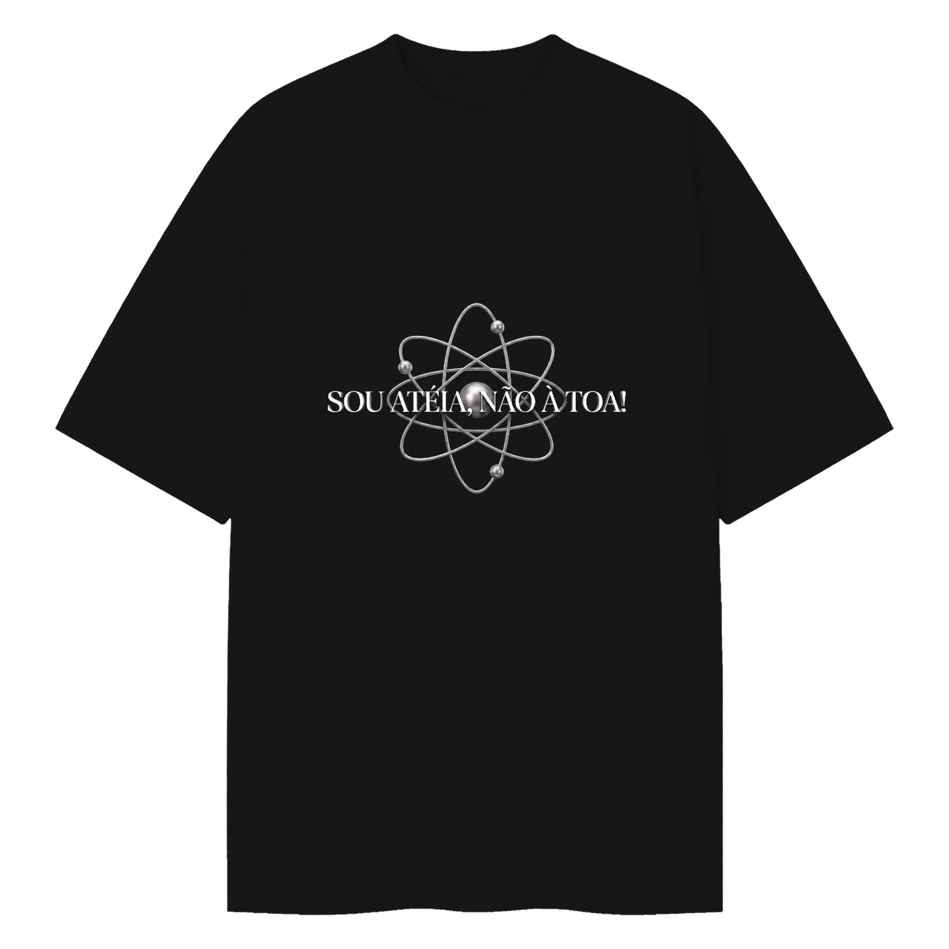 Camiseta Oversized sou atéia - Imagem 1