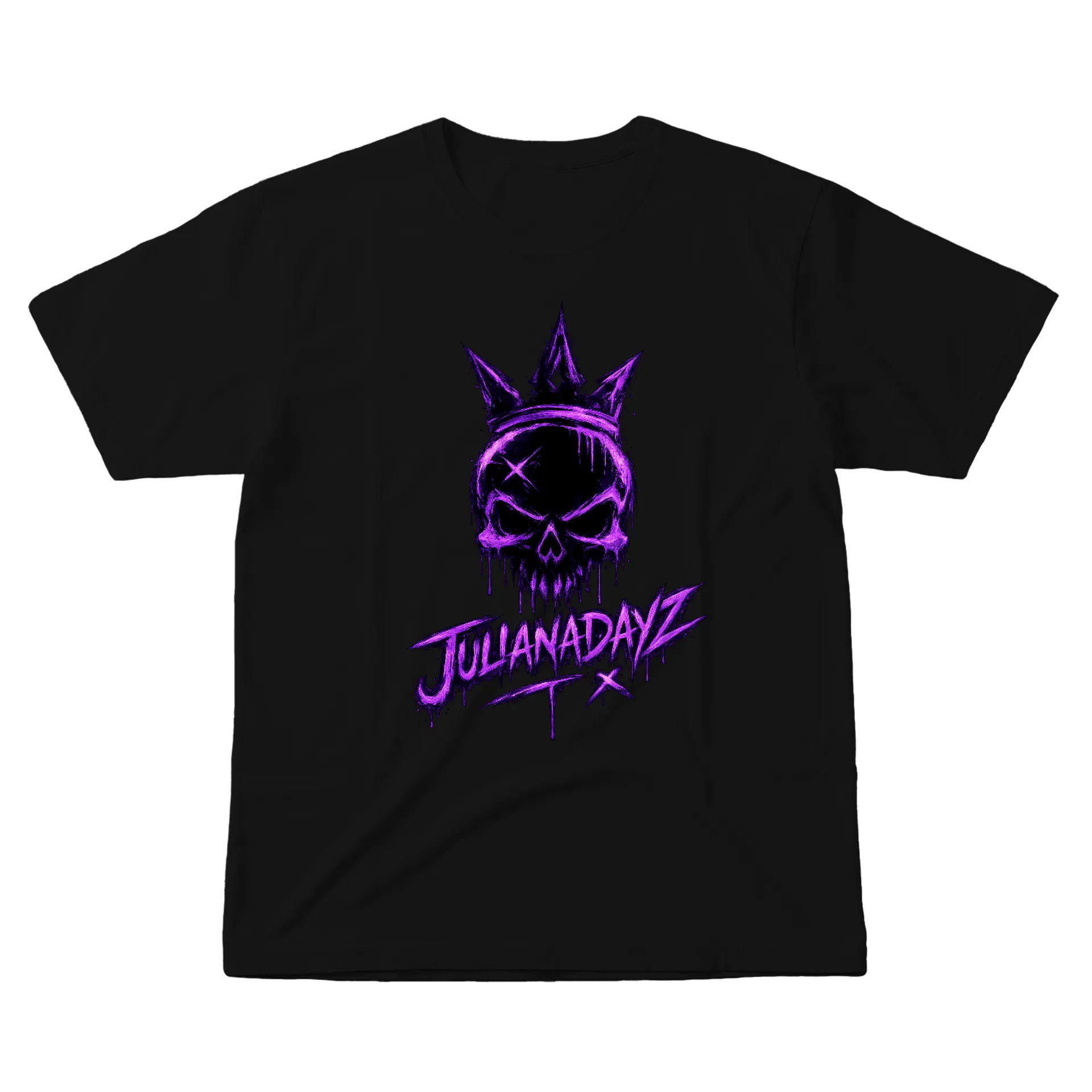 Camiseta Caveira Coroado Roxo - Imagem 1