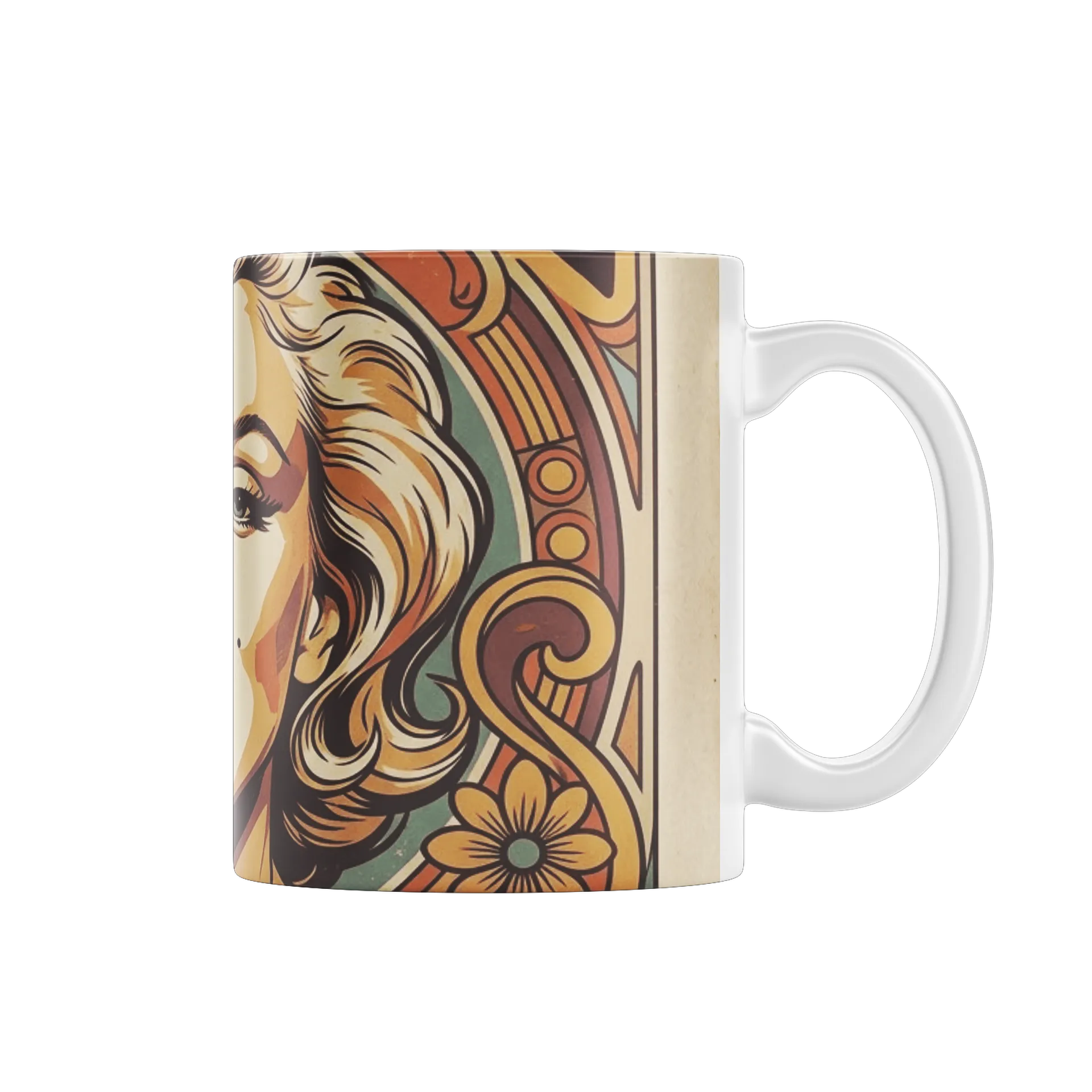 Caneca Marilyn Monroe Estilo Retrô 325ml - Imagem 2