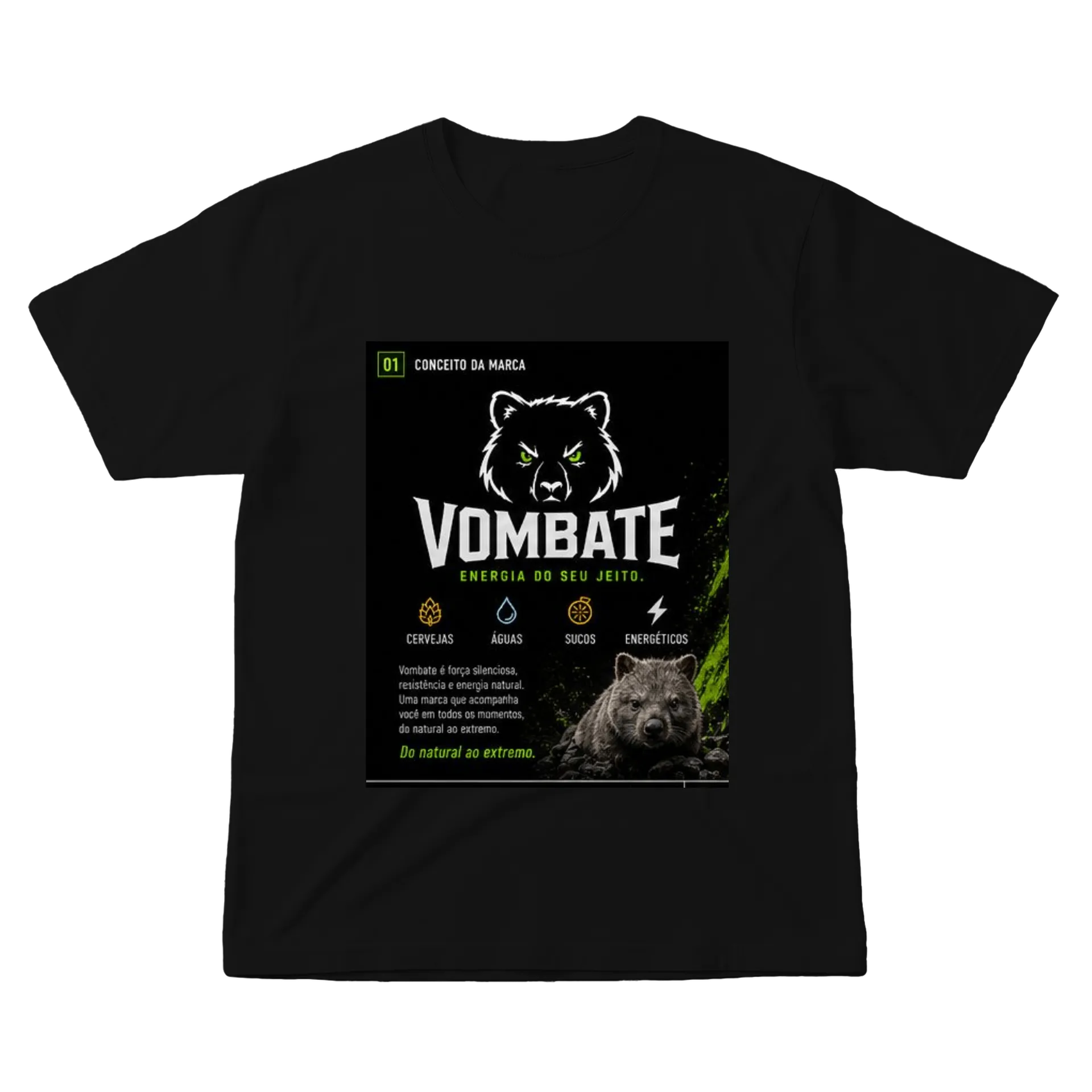 Camiseta Urso Preto 100% Algodão de Saul Ribeiro 