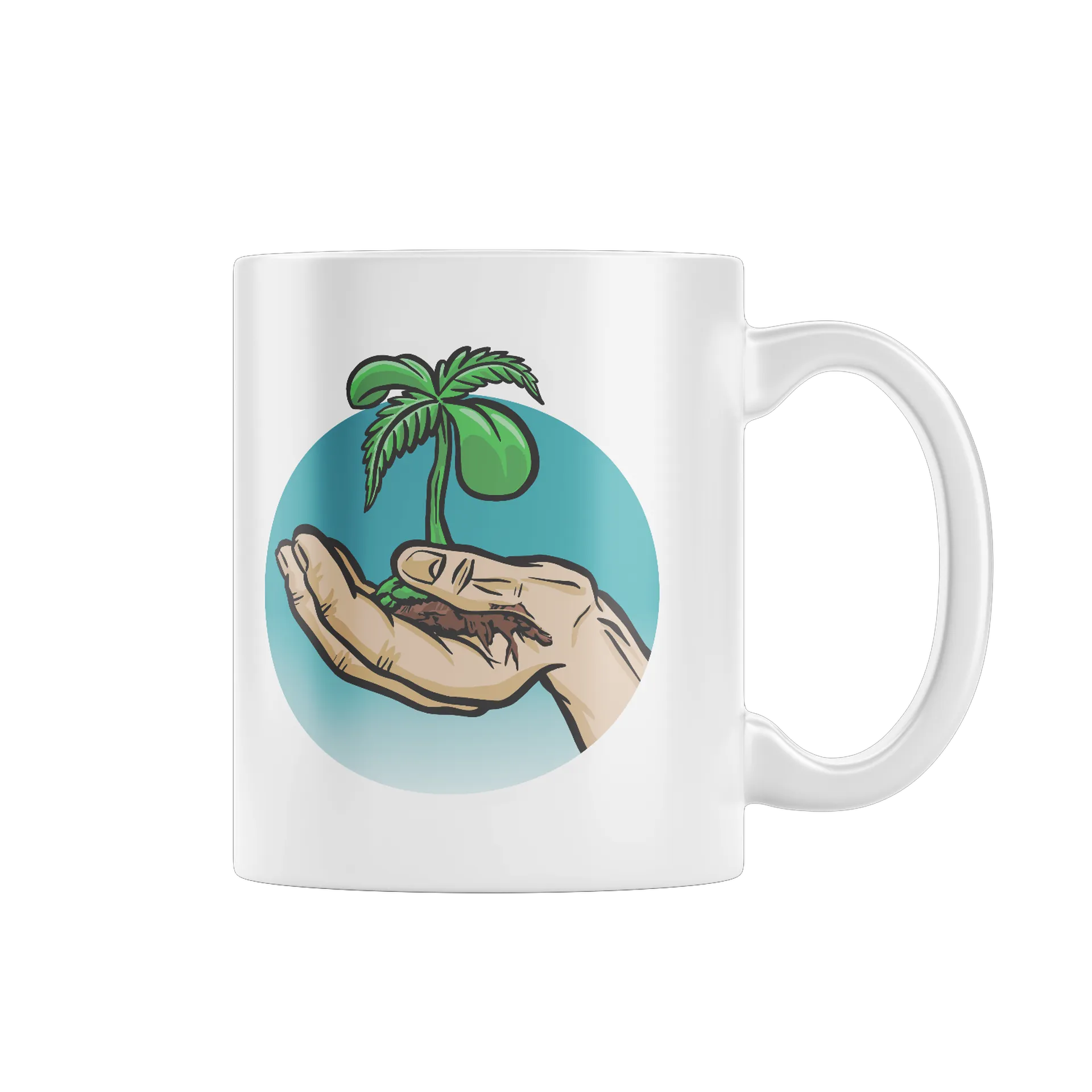 Caneca Porcelana Plantar o bem 325ml - Imagem 1