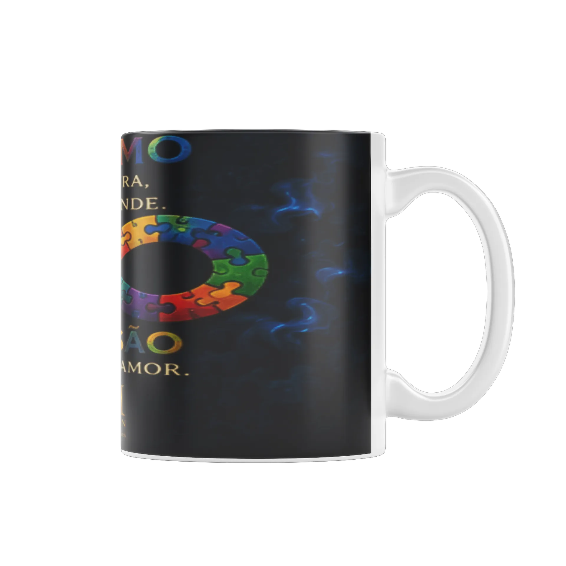 Caneca Porcelana Inclusão Autismo 325ml - Imagem 1