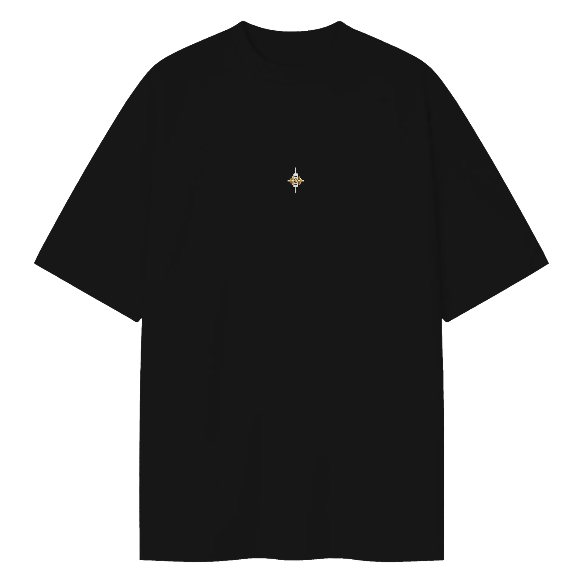 Camiseta Oversized Pontos, Não Promessas Preto - Imagem 1