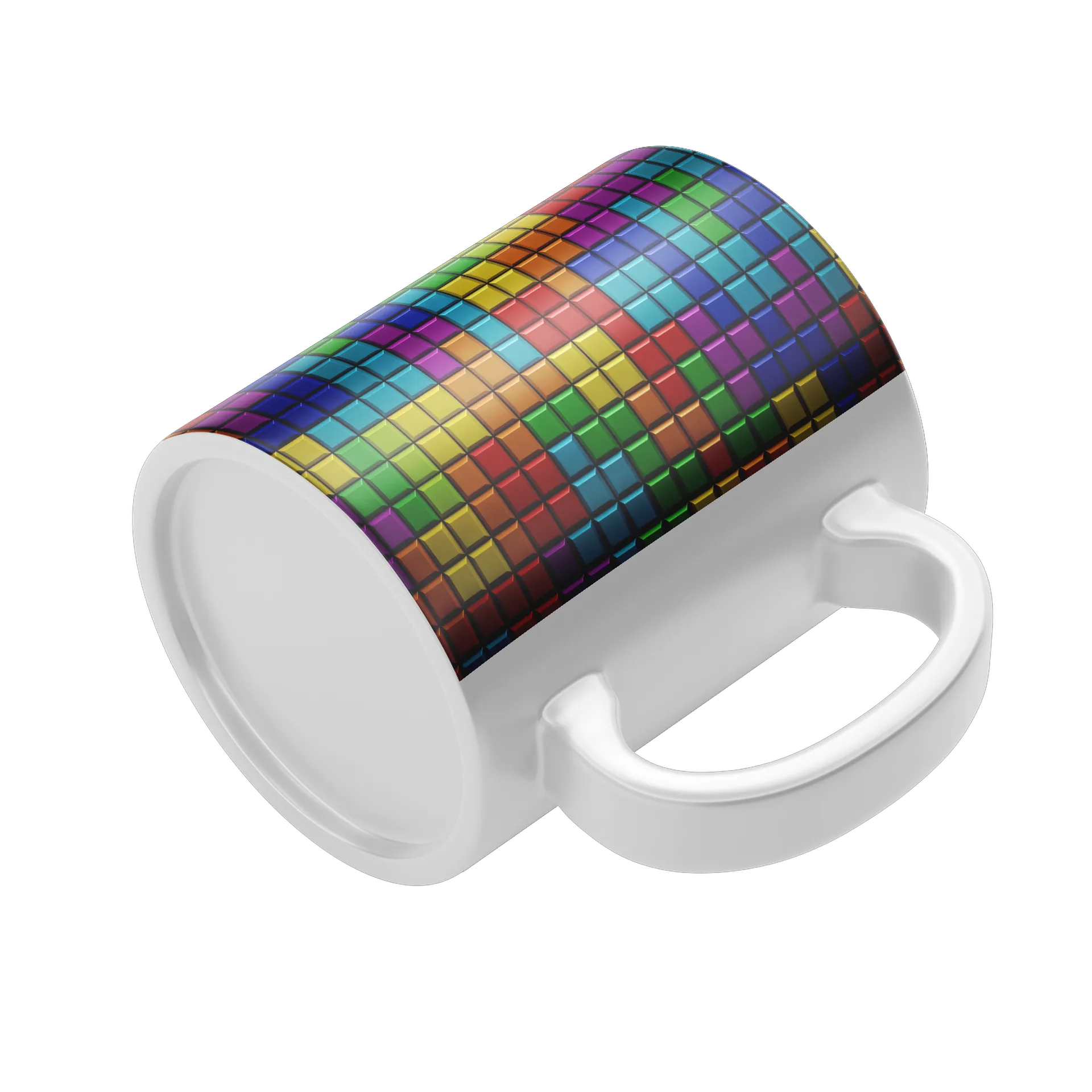 Caneca Xadrez Multicores - Imagem 4