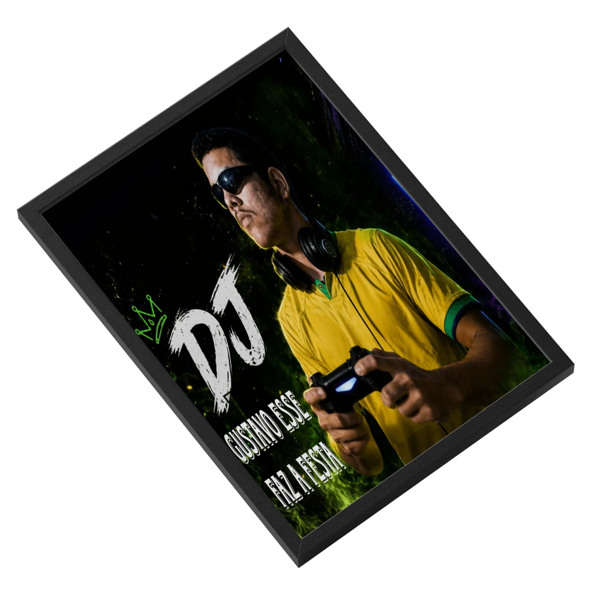 Quadro A3 personalizado Com Vidro de DJ Gustavo Esse Faz a Festa Store 🛍️ — imagem 2 de 3