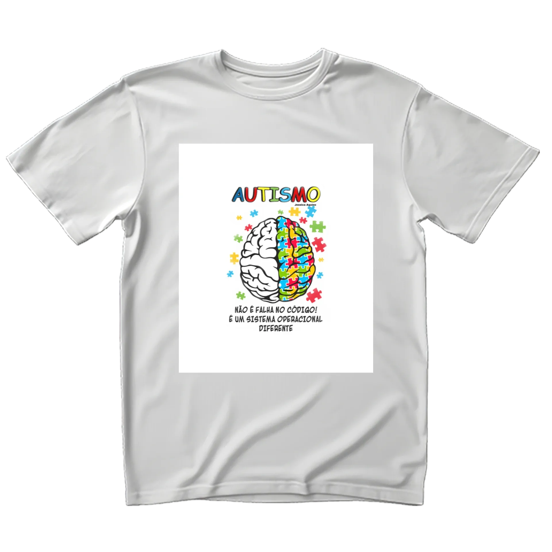 Camiseta Autismo Cérebro Neurodivergente - Imagem 1