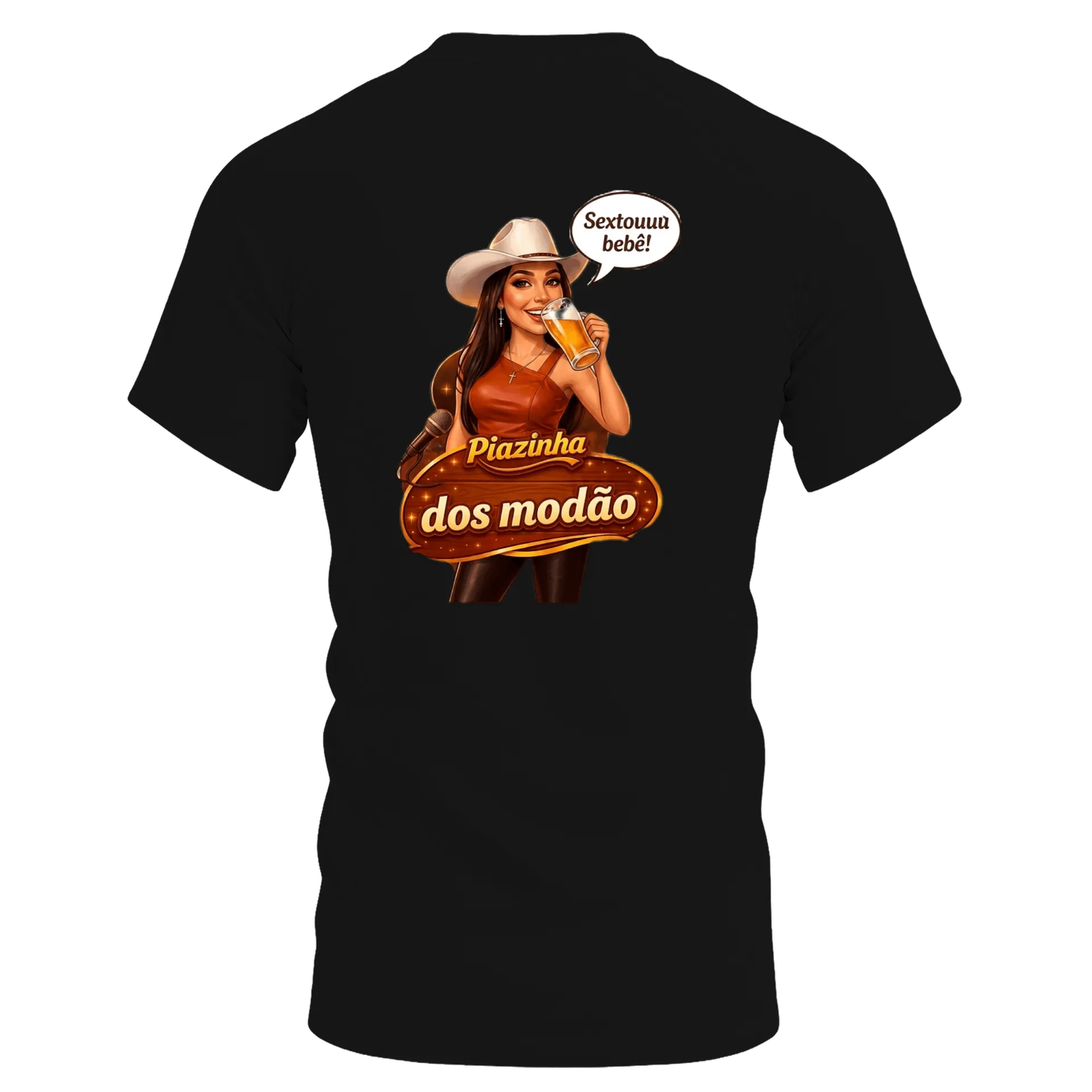 Camiseta Dry Fit Piazinha dos Modão 100% Polyester de Karina