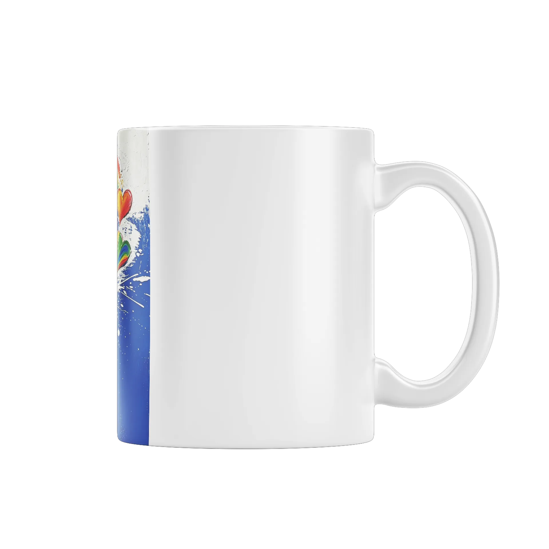 Caneca Porcelana Estampa Nuances Arco-íris 325ml - Imagem 2
