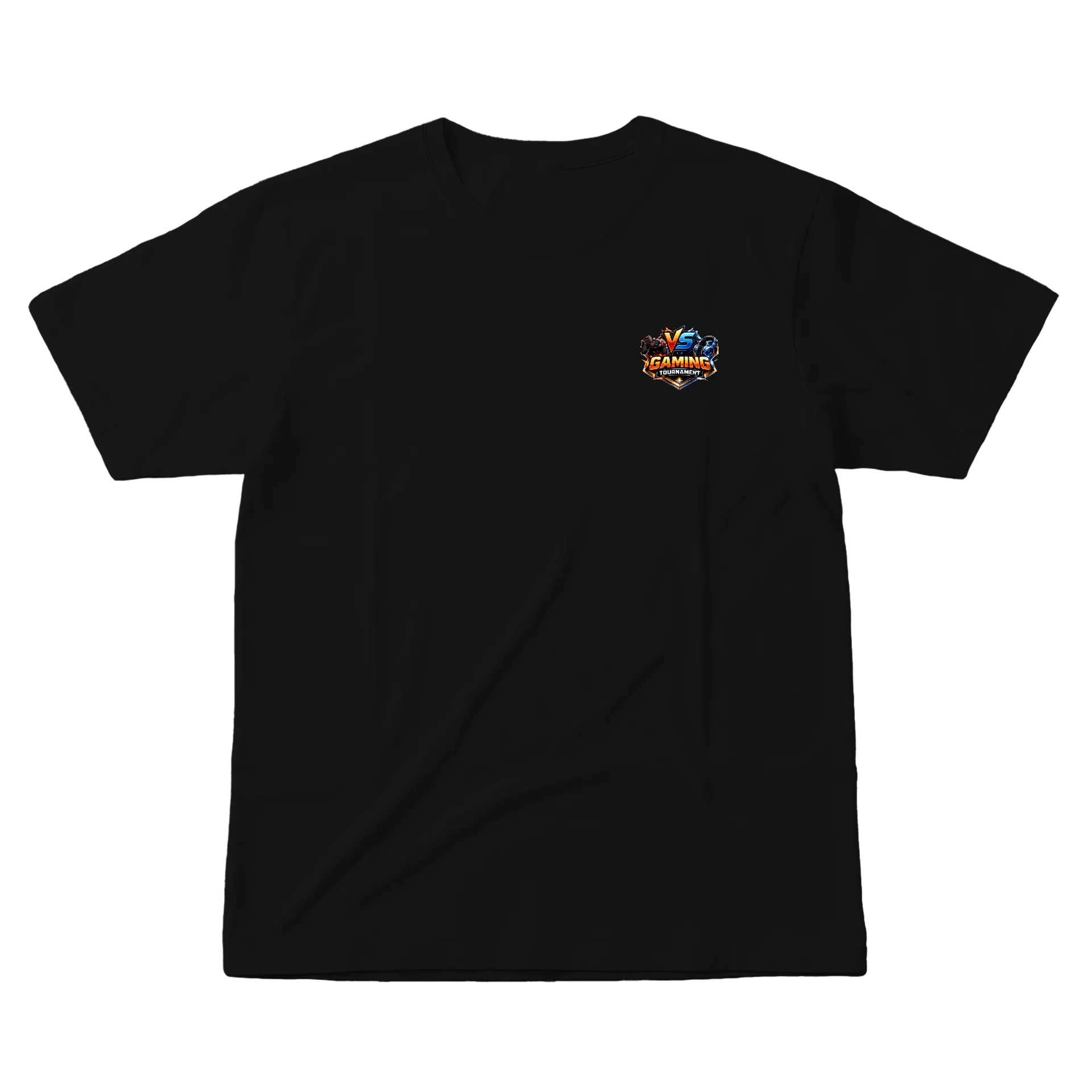 Camiseta VS Gaming Tournament Preto 100% Algodão de gnnewgame