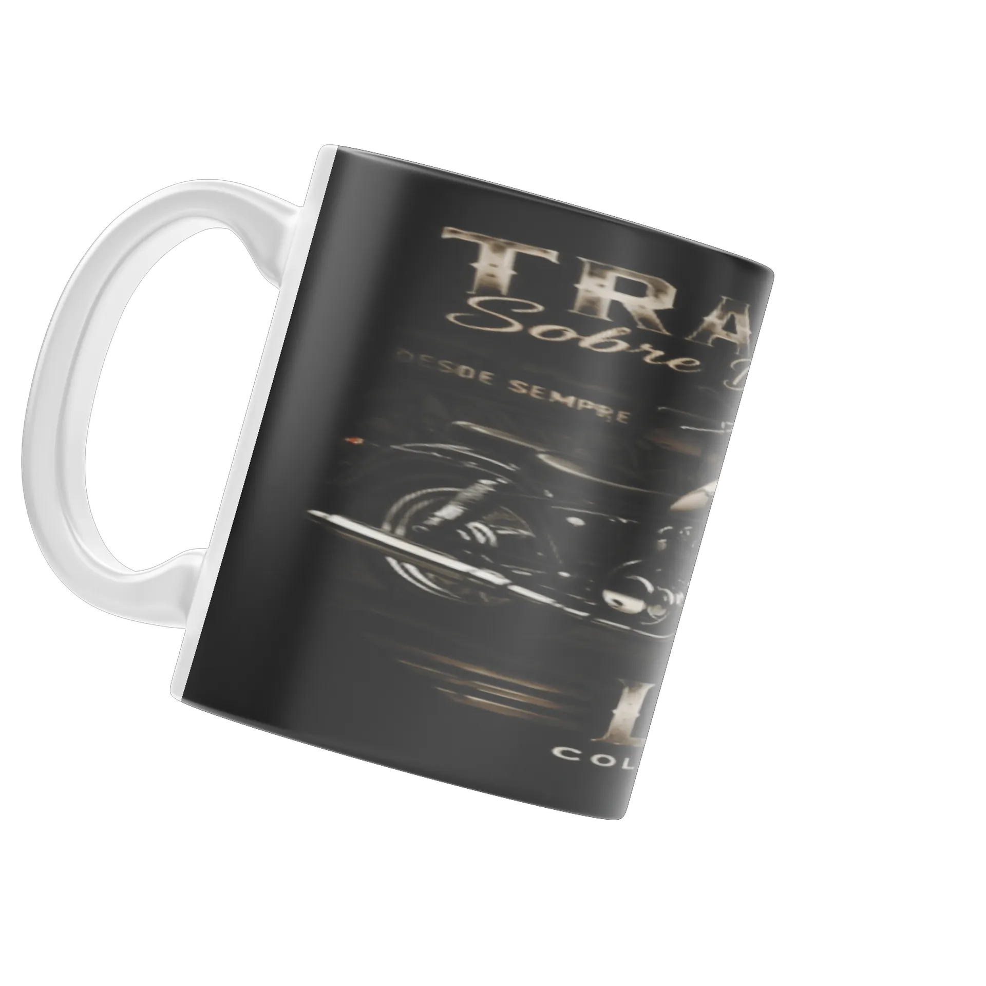 Caneca Porcelana Moto 325ml - Imagem 4