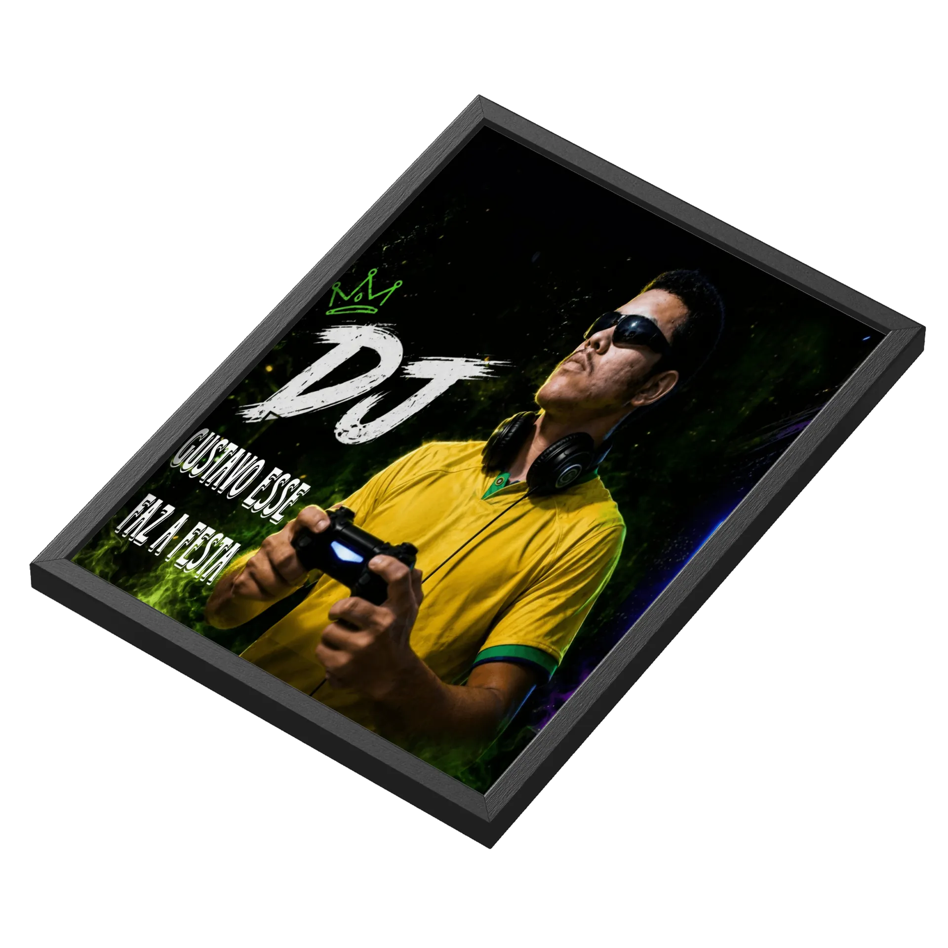Quadro A3 personalizado Com Vidro de DJ Gustavo Esse Faz a Festa Store 🛍️ — imagem 3 de 3