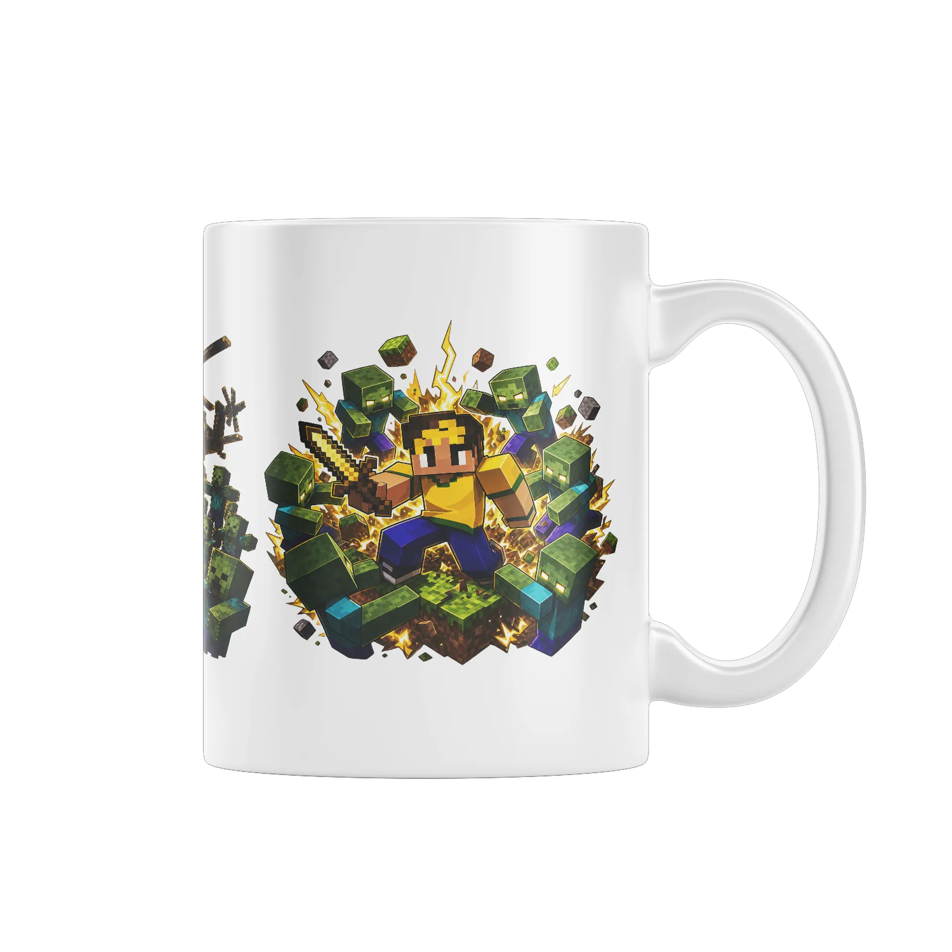 Caneca Minecraft Gamer Atleta | 100 Dias Sobrevivendo - Imagem 1