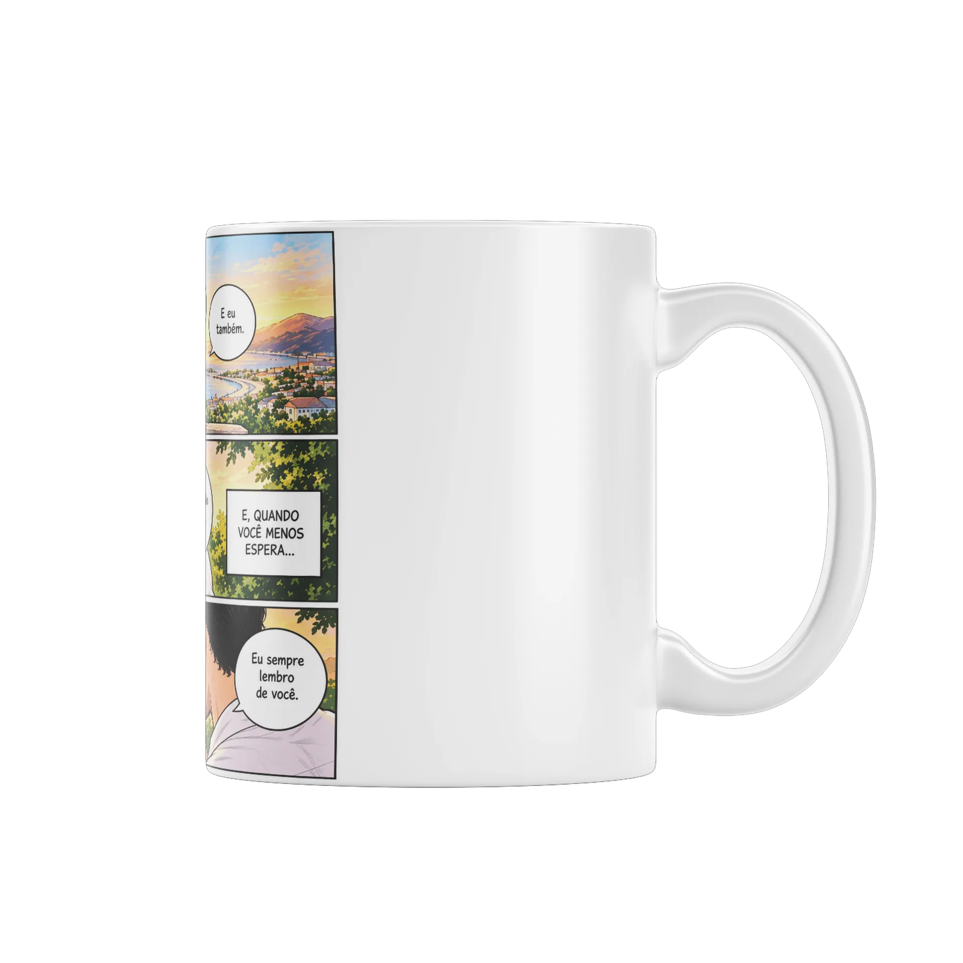 Caneca Porcelana Amor em Quadrinhos 325ml - Imagem 2