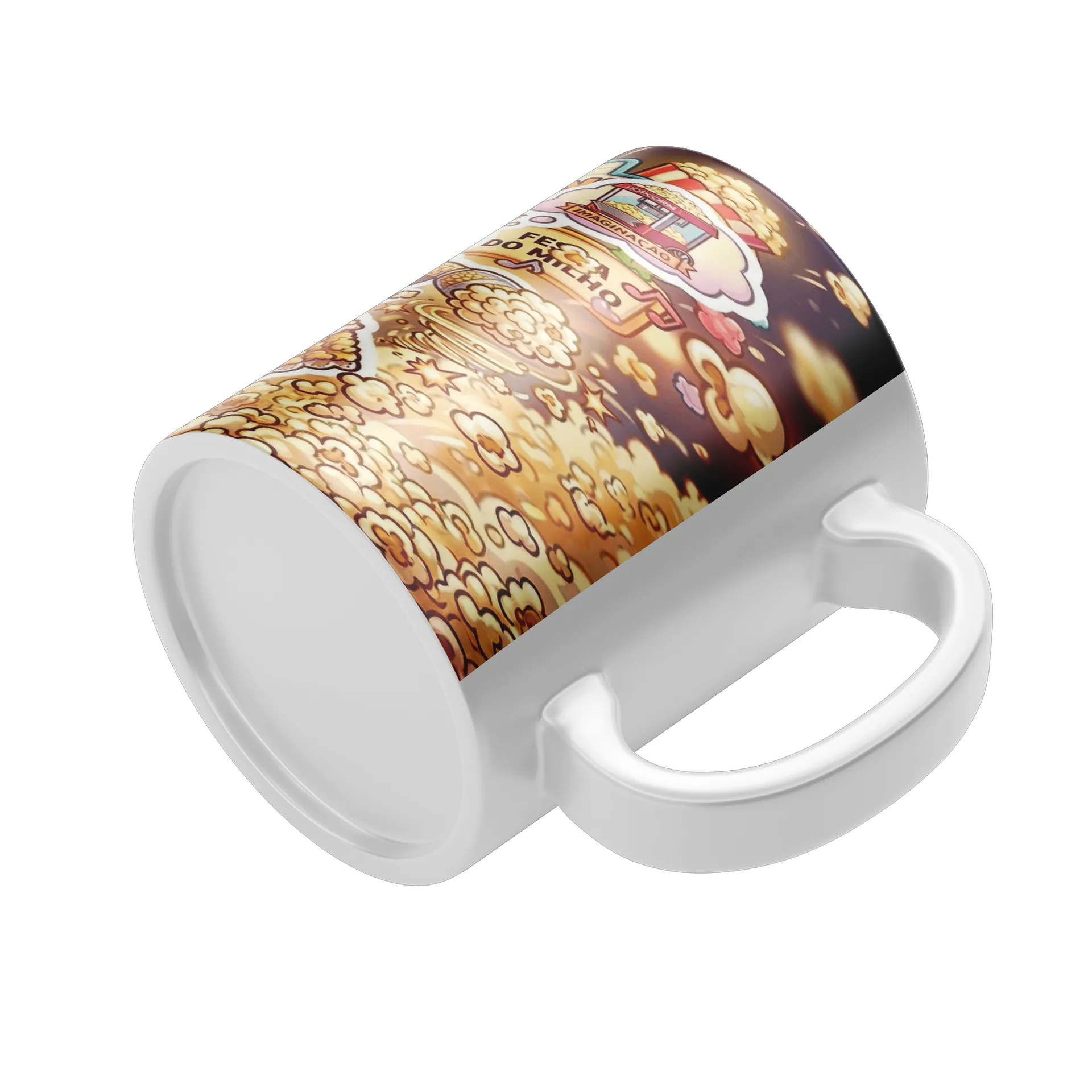 Caneca Cantora Cartoon Vestido de Pipoca 325ml - Imagem 4