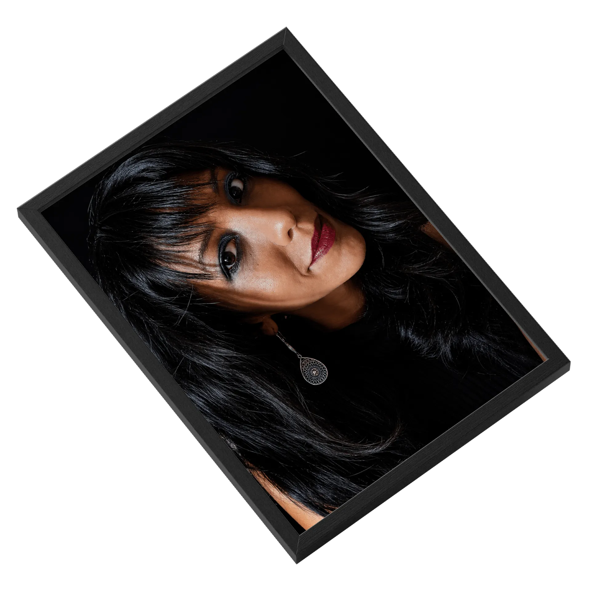 Quadro Retrô Retrato Mulher Eterna A3 MDF e Vidro - Imagem 2
