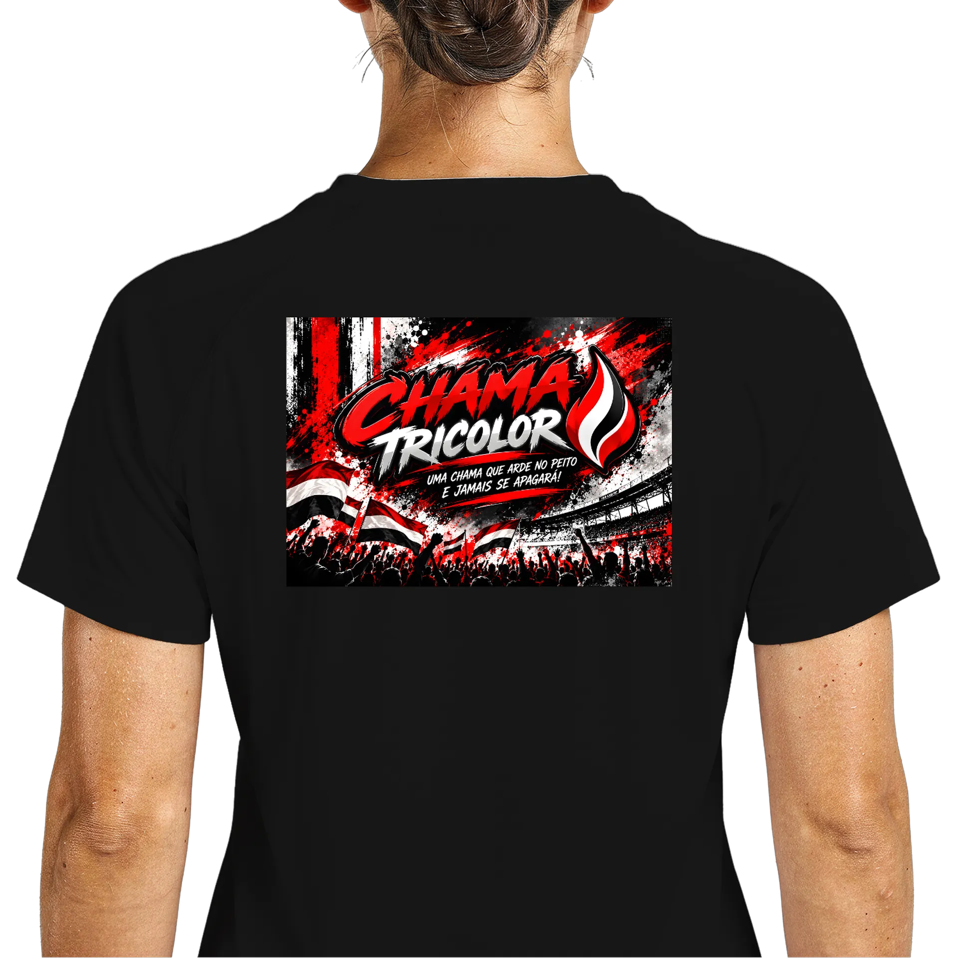 Camiseta DryFit de CHAMA TRICOLOR — imagem 5 de 6
